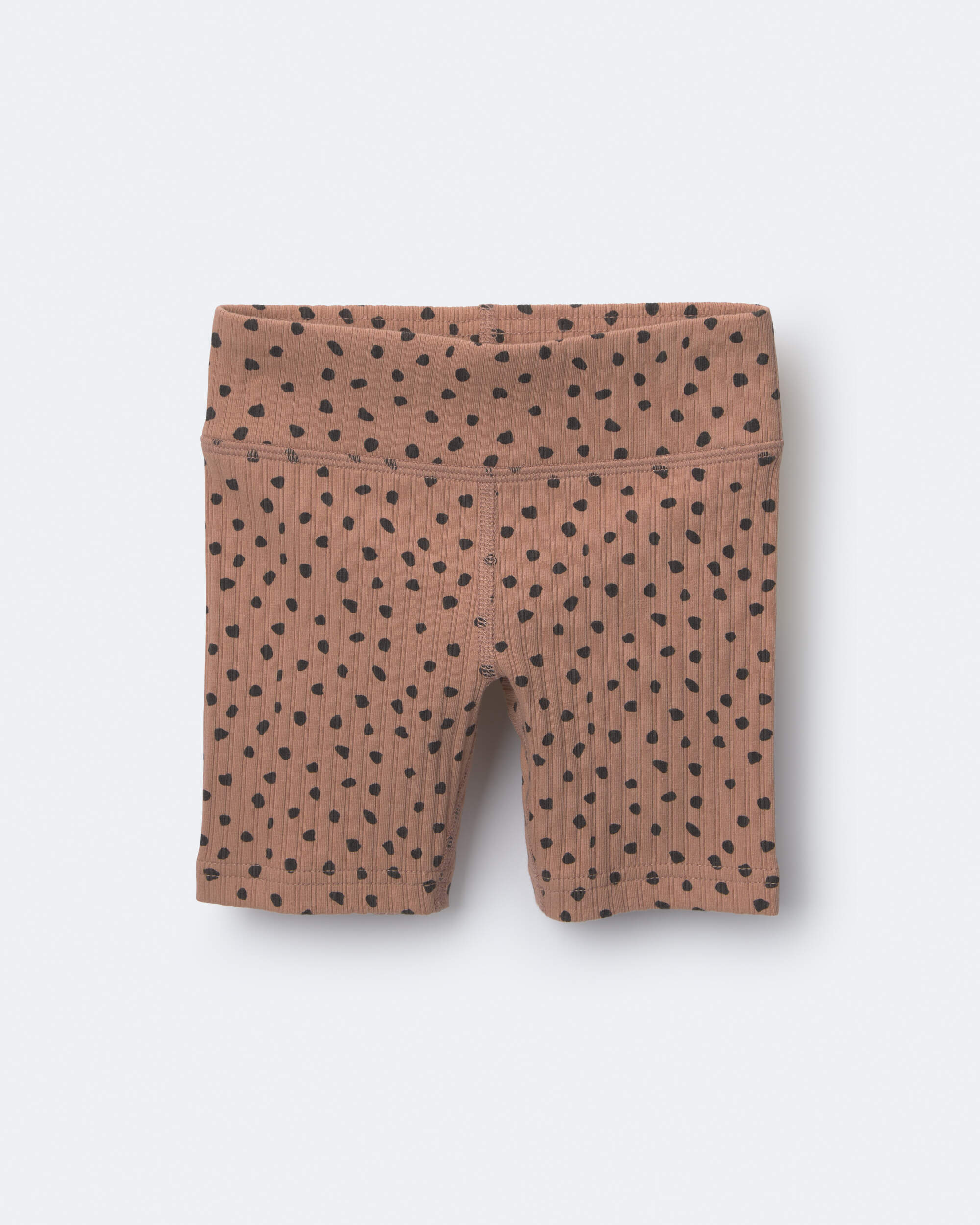 Toddler Girl Brooklyn Bike Shorts Dot Print - Tan