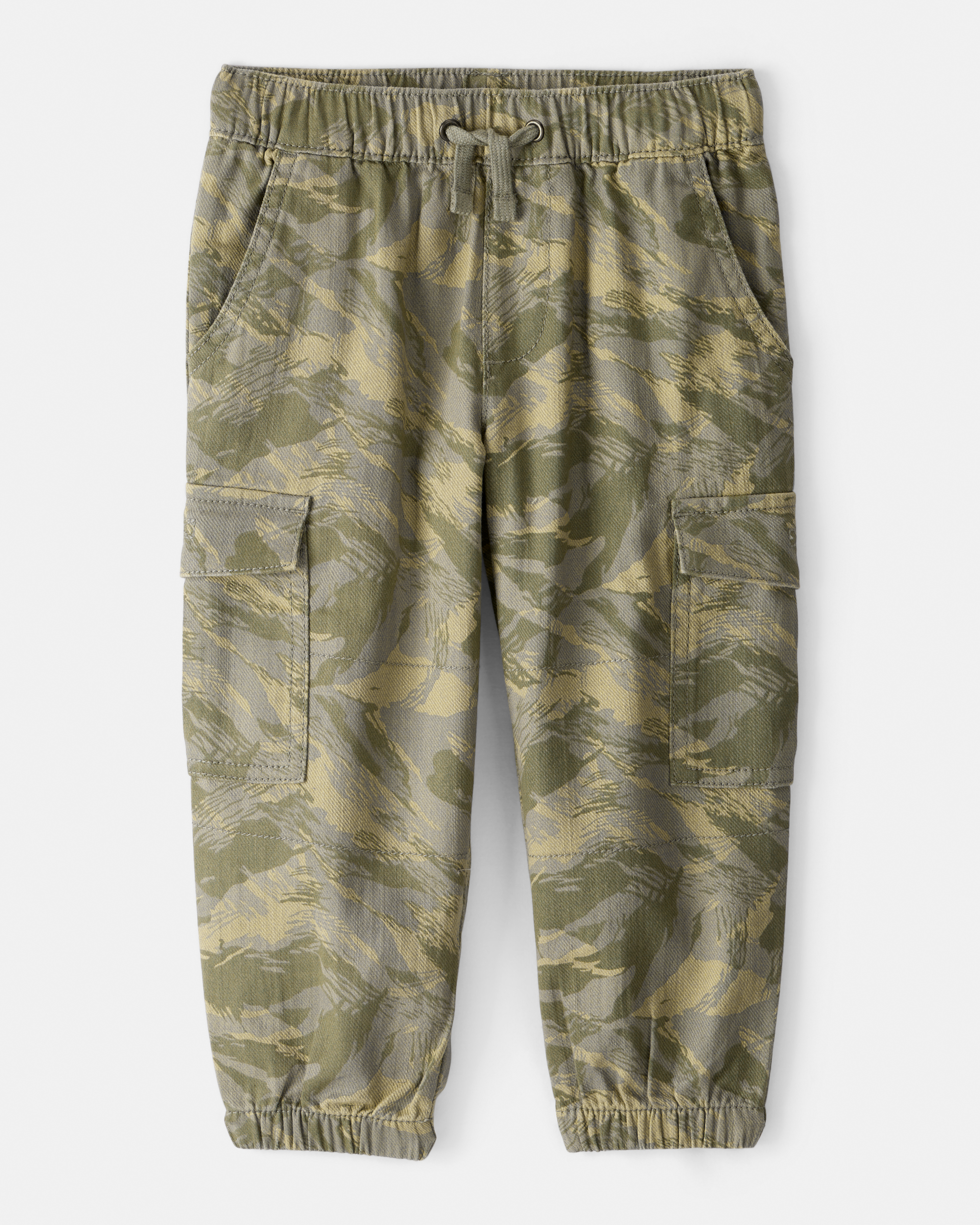 Toddler Boy Cotton Camo Fashion Cargo Pants - Green