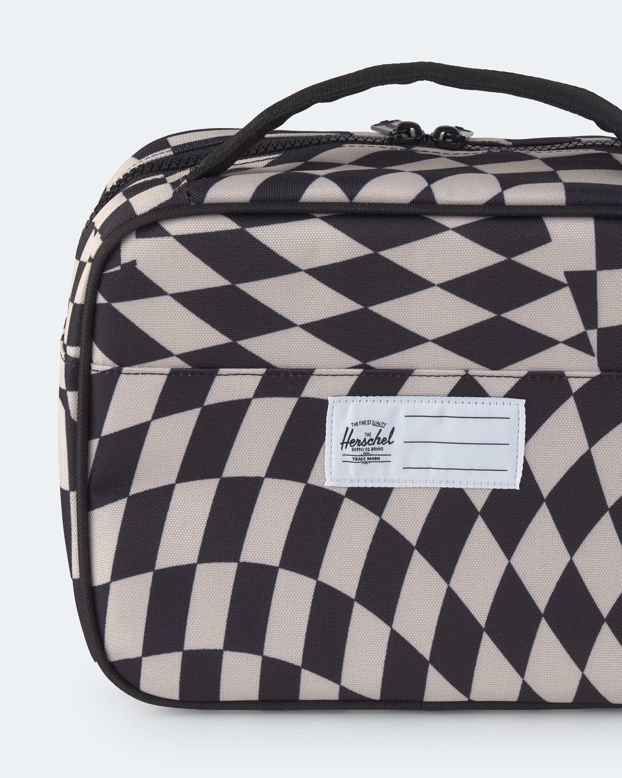 Herschel Kids' Checkered Lunch Box - Black/White