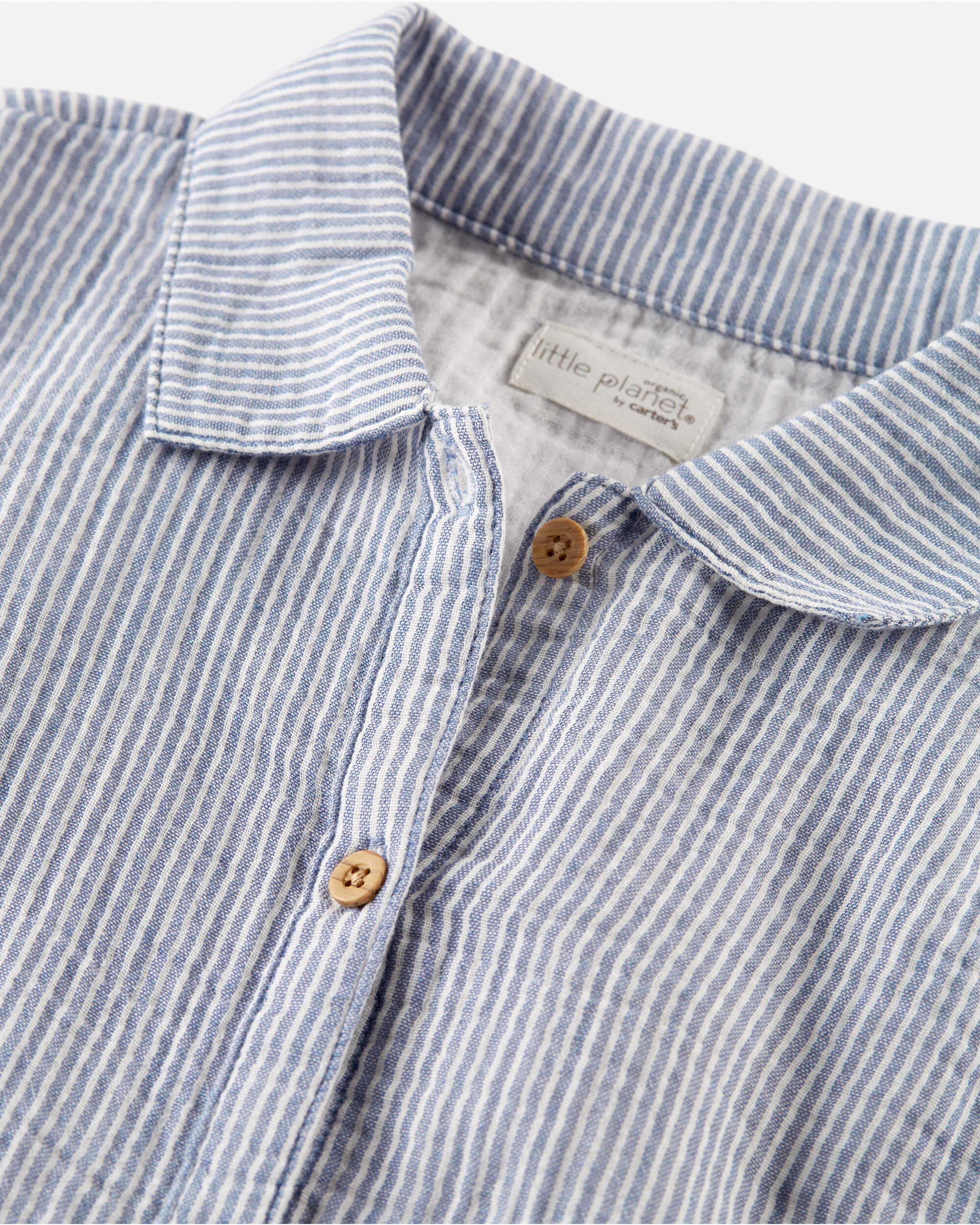 Kid Organic Cotton Gauze Striped Dress