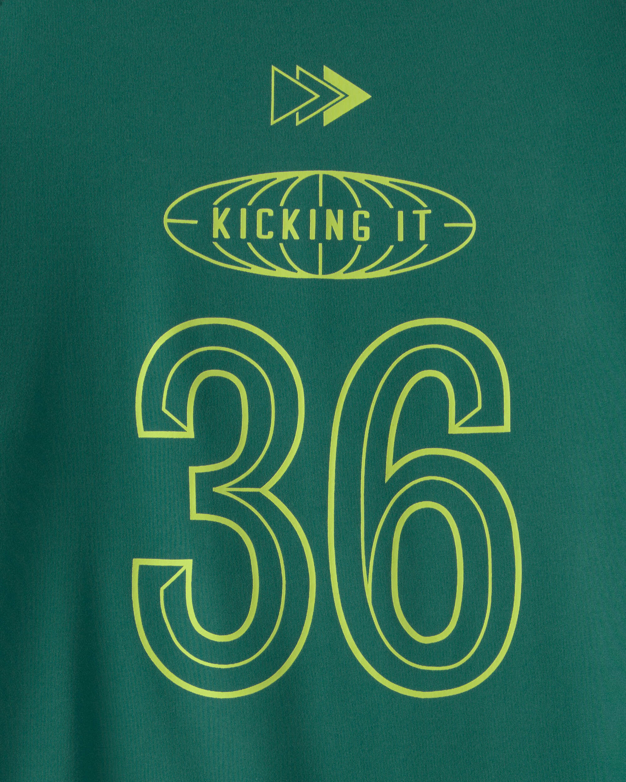 Boys 'Kicking It' Active Graphic Tee - Emerald Green