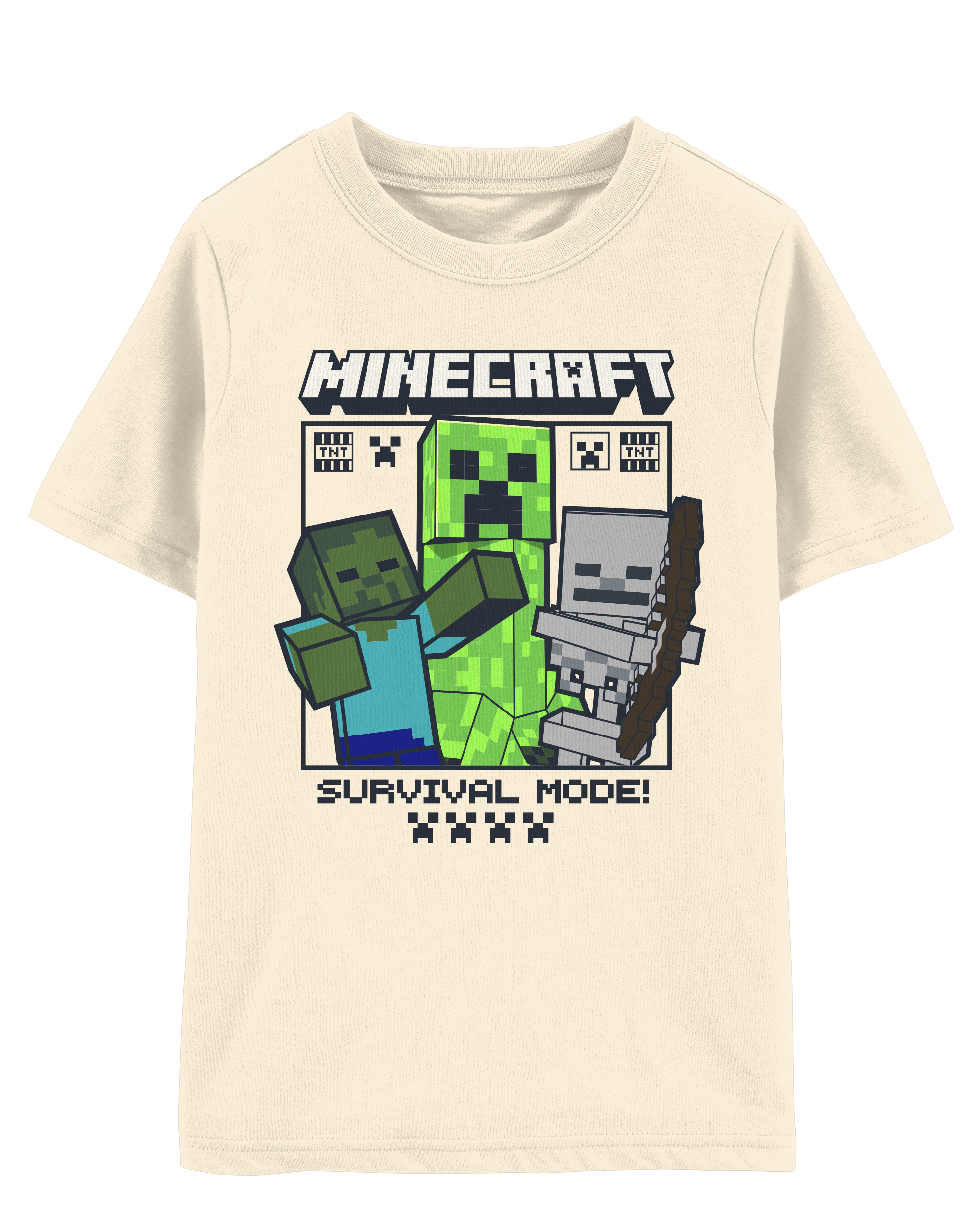 Kid Minecraft® Short-Sleeve Graphic Tee - Cream