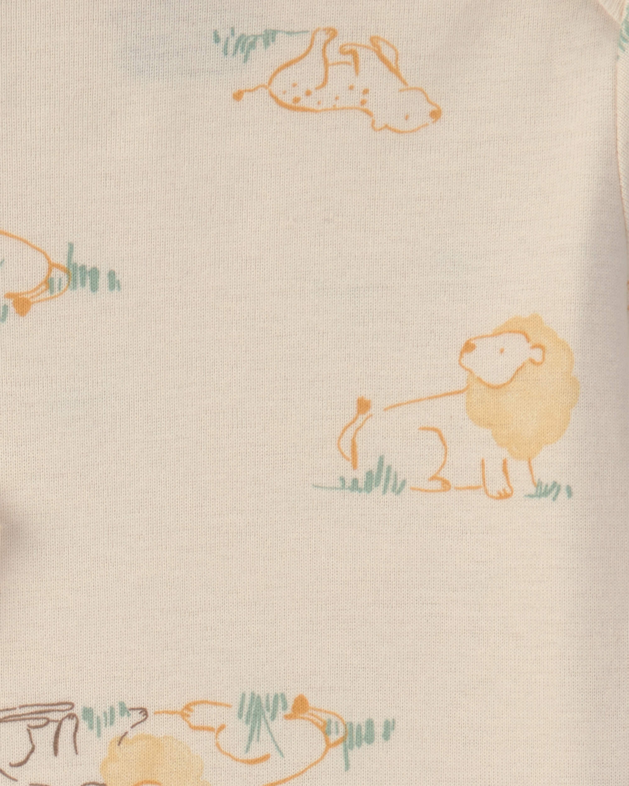 Baby 3-Piece Lion Bodysuit & Pant Set - Yellow/Ivory