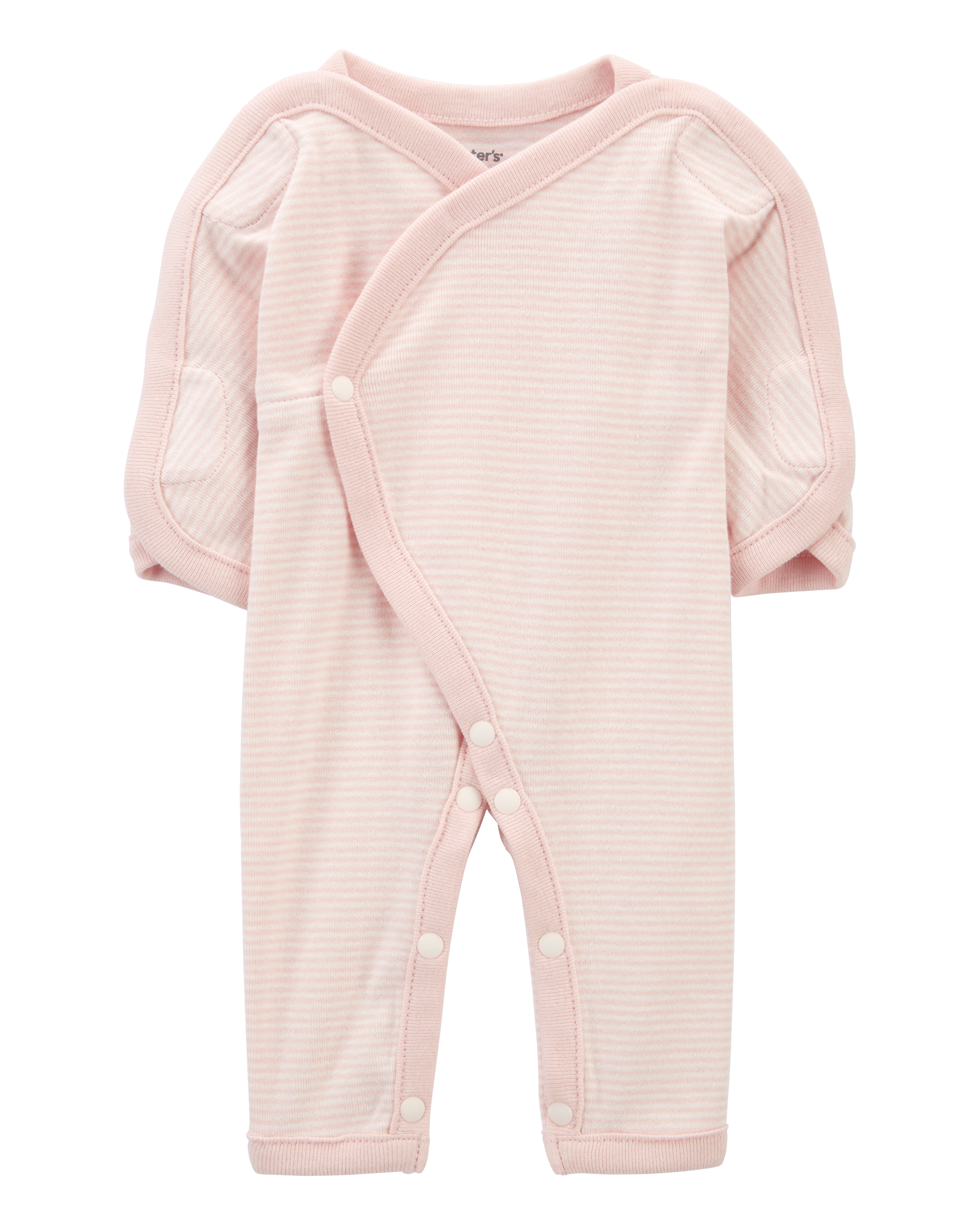 Baby Preemie Striped Cotton Sleeper Pyjamas