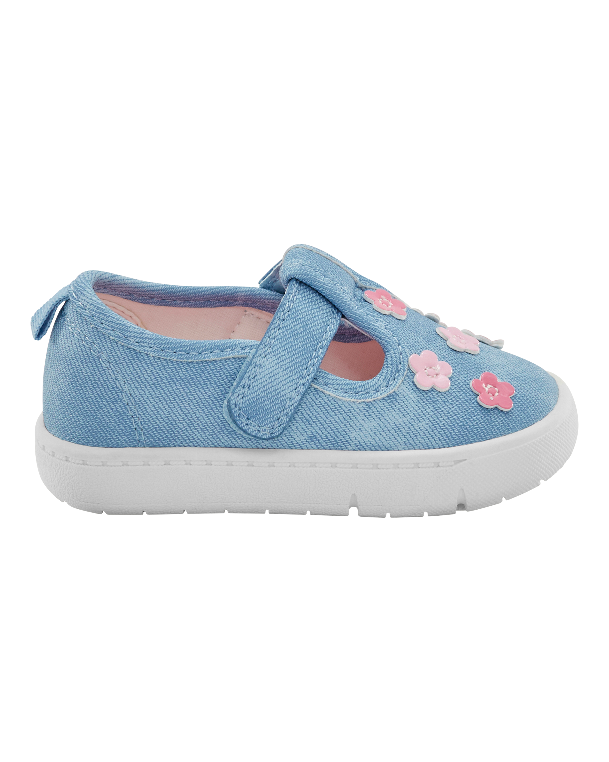 Baby Every Step® First Walker Floral Denim Sneakers - Blue