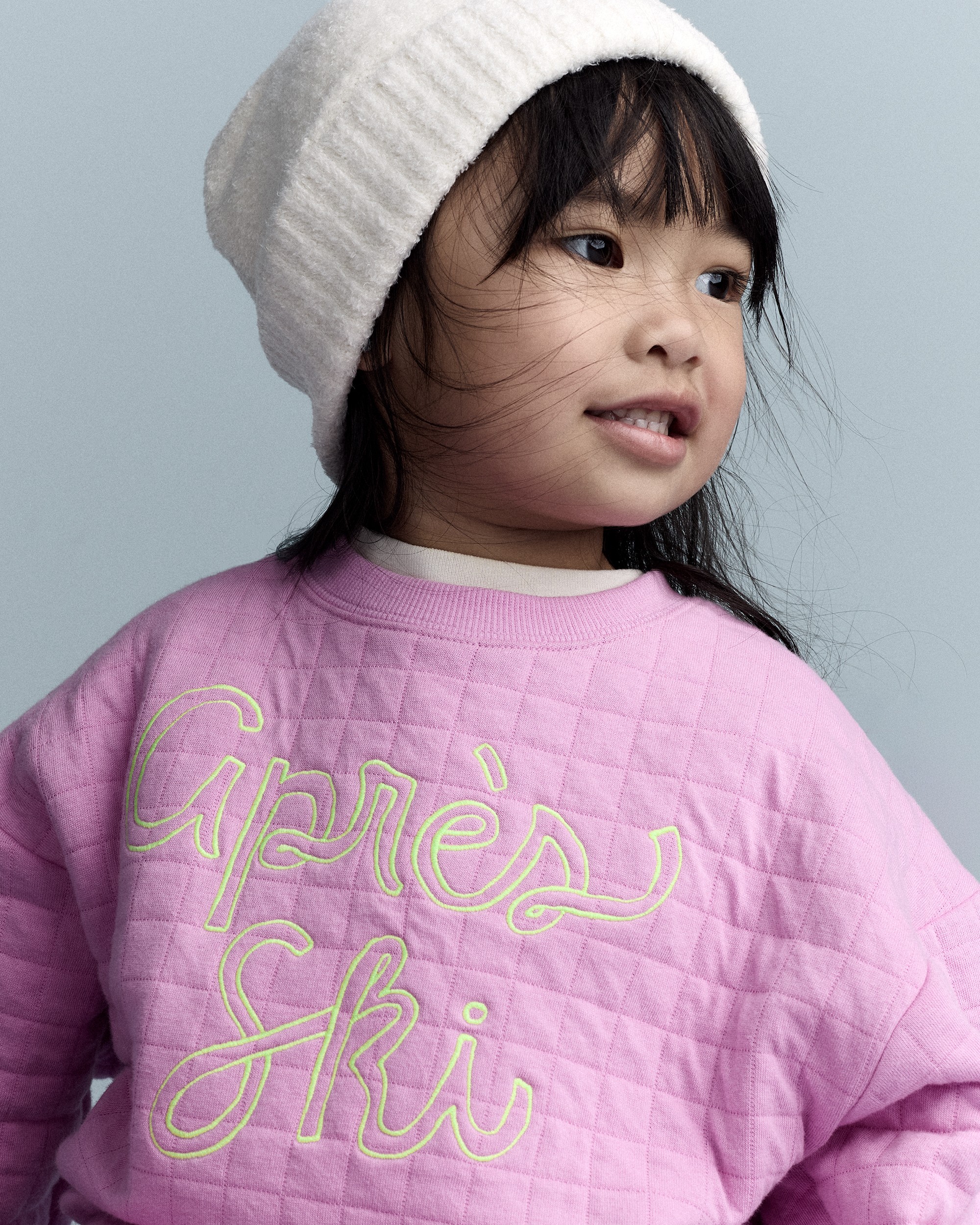 Toddler Girl Après Ski' Dolman-Sleeve Sweatshirt - Lilac
