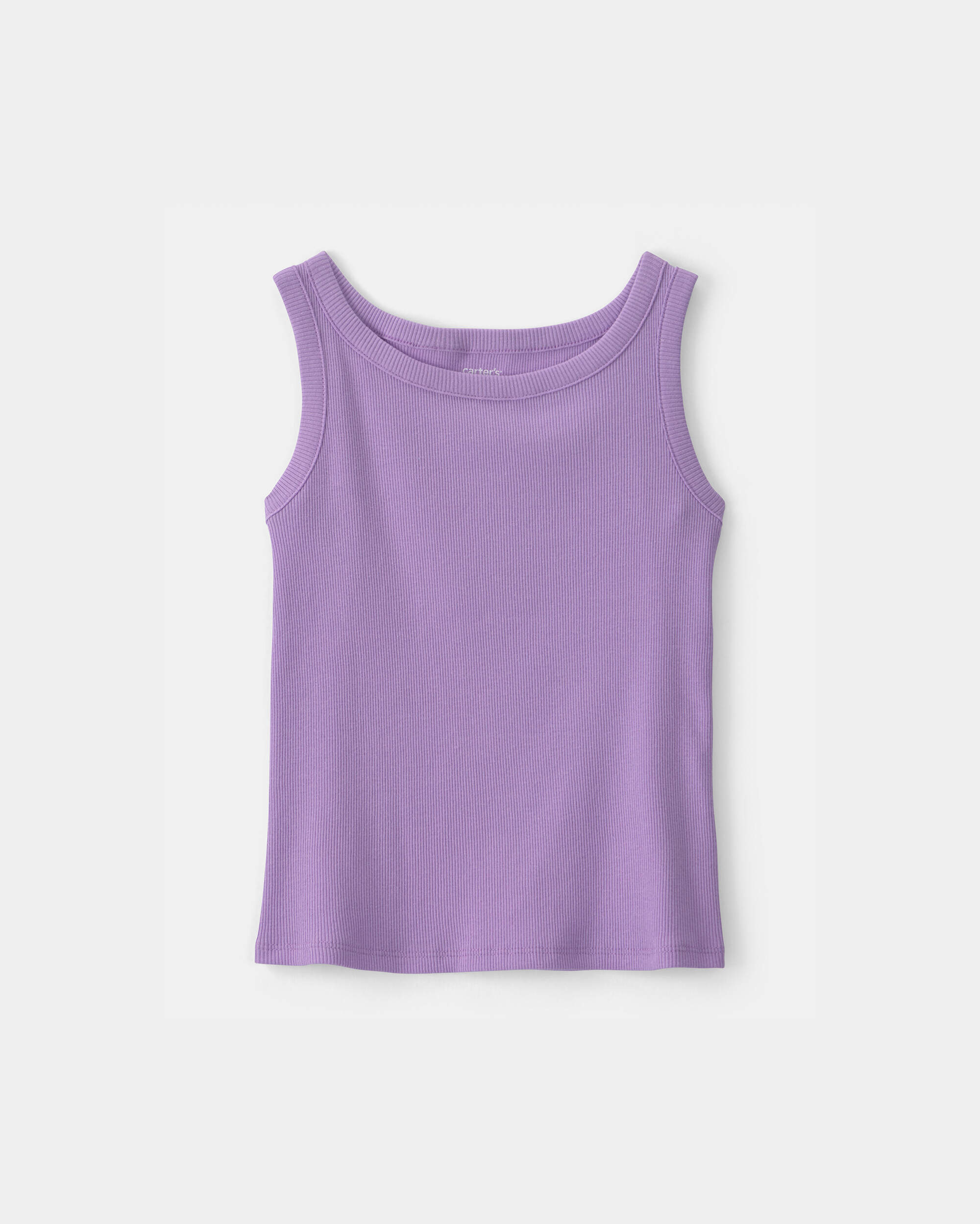 Girls Rib Tank Top - Purple