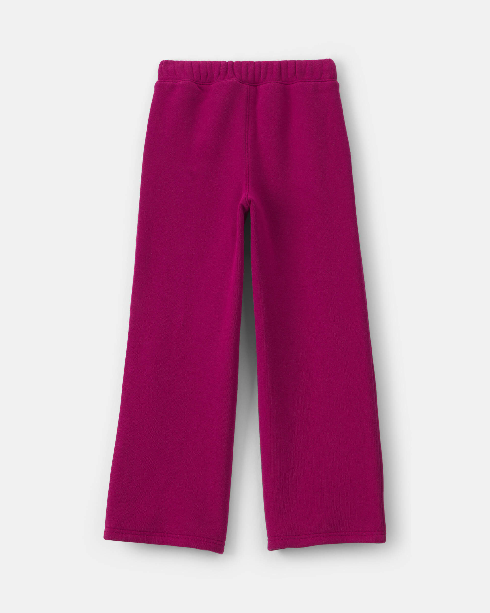 Girls Heart Fleece Wide-Leg Active Pants - Burgundy