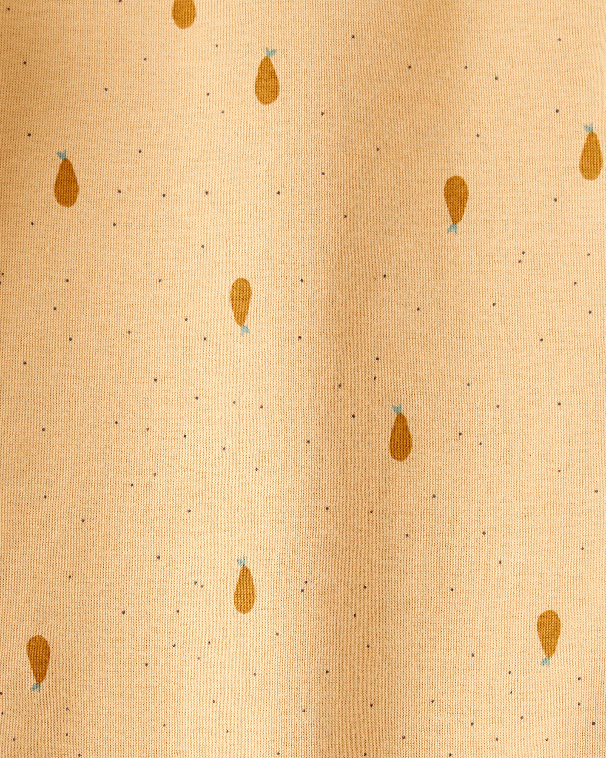 Baby Girl 5-Pack Fruit Print Cotton Multipack Bodysuits - Brown/Green/Pink/Red/White