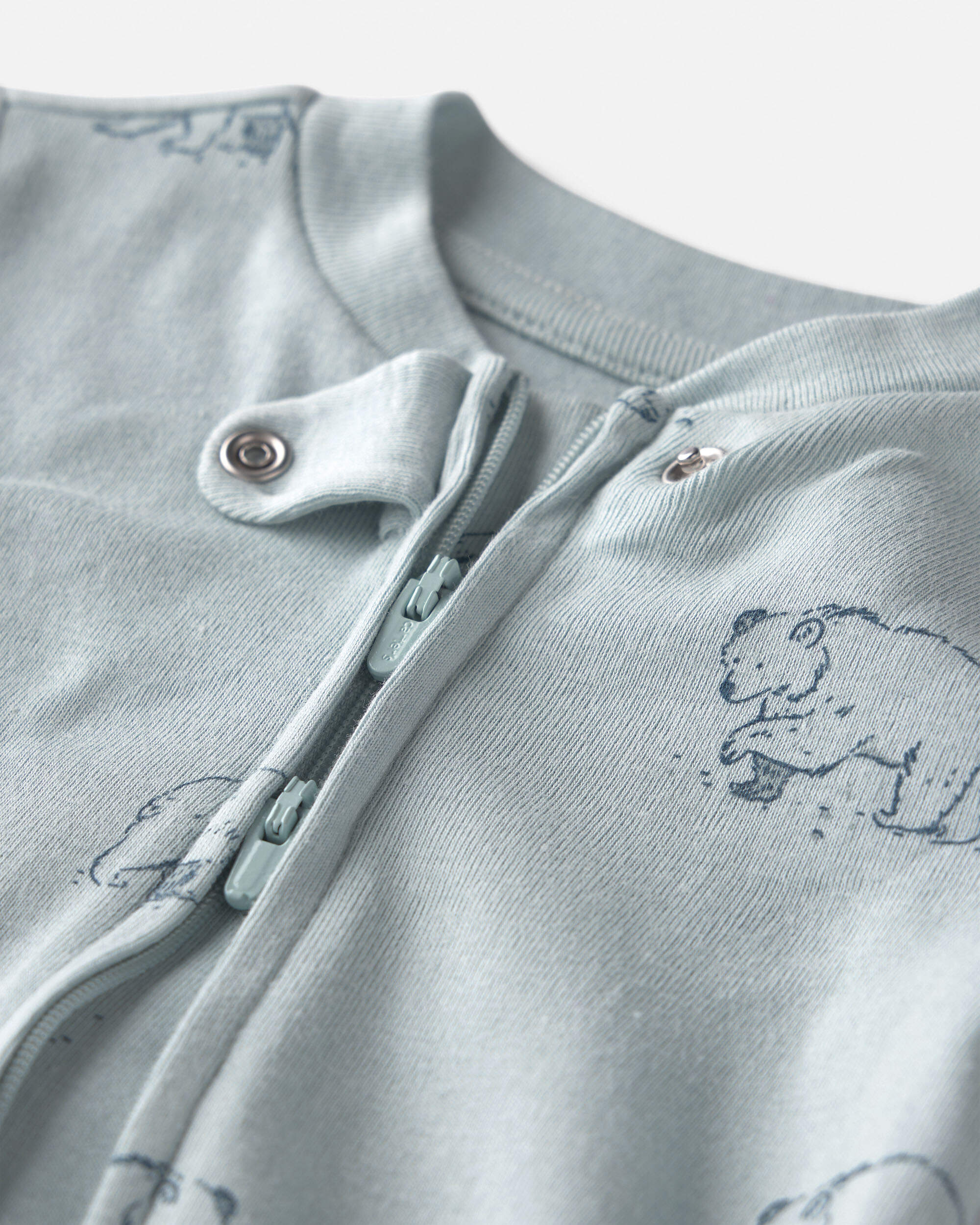 Baby Organic Cotton Sleeper Blue Bears