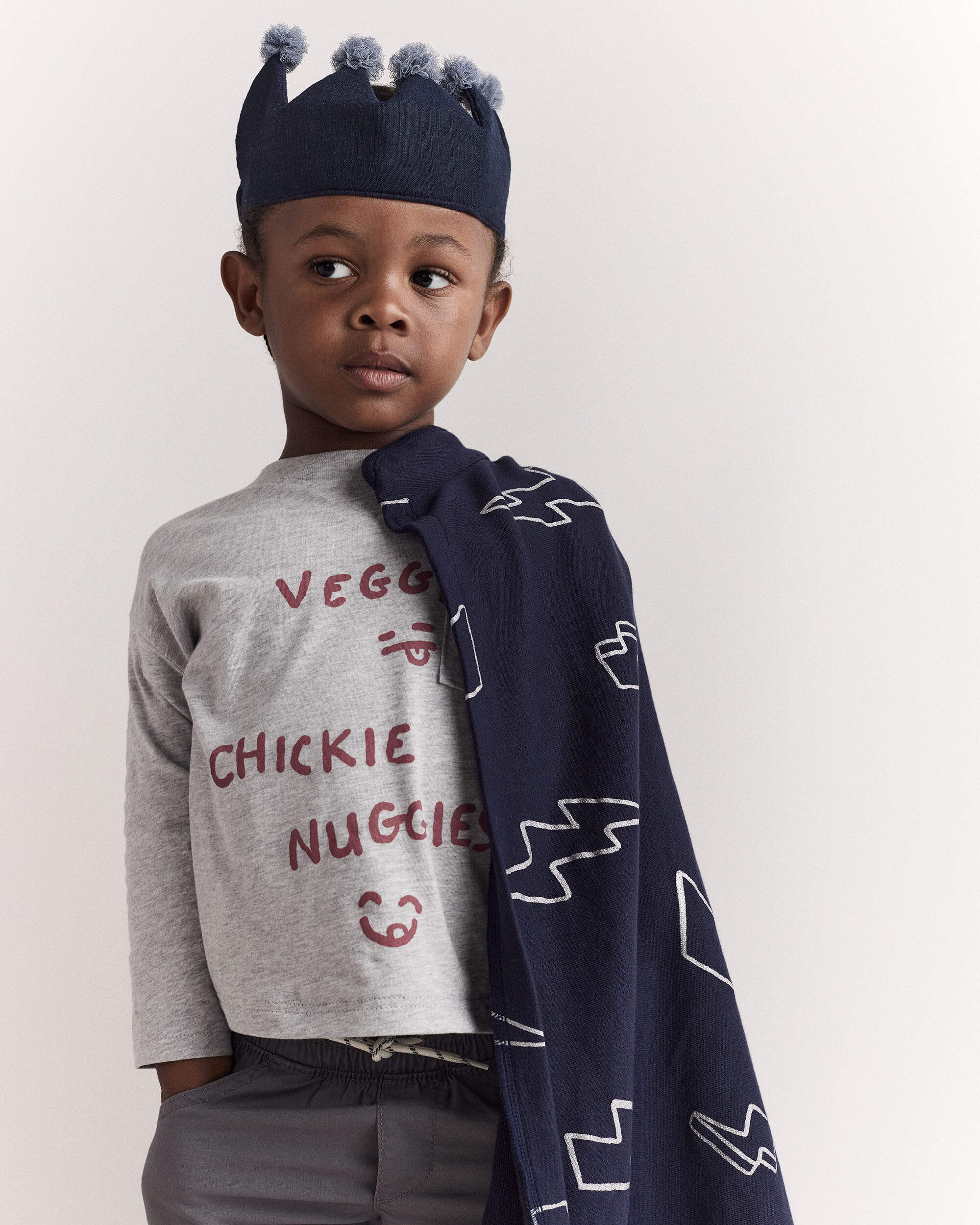 Toddler Lightening Bolt Dress Up Cape - Navy