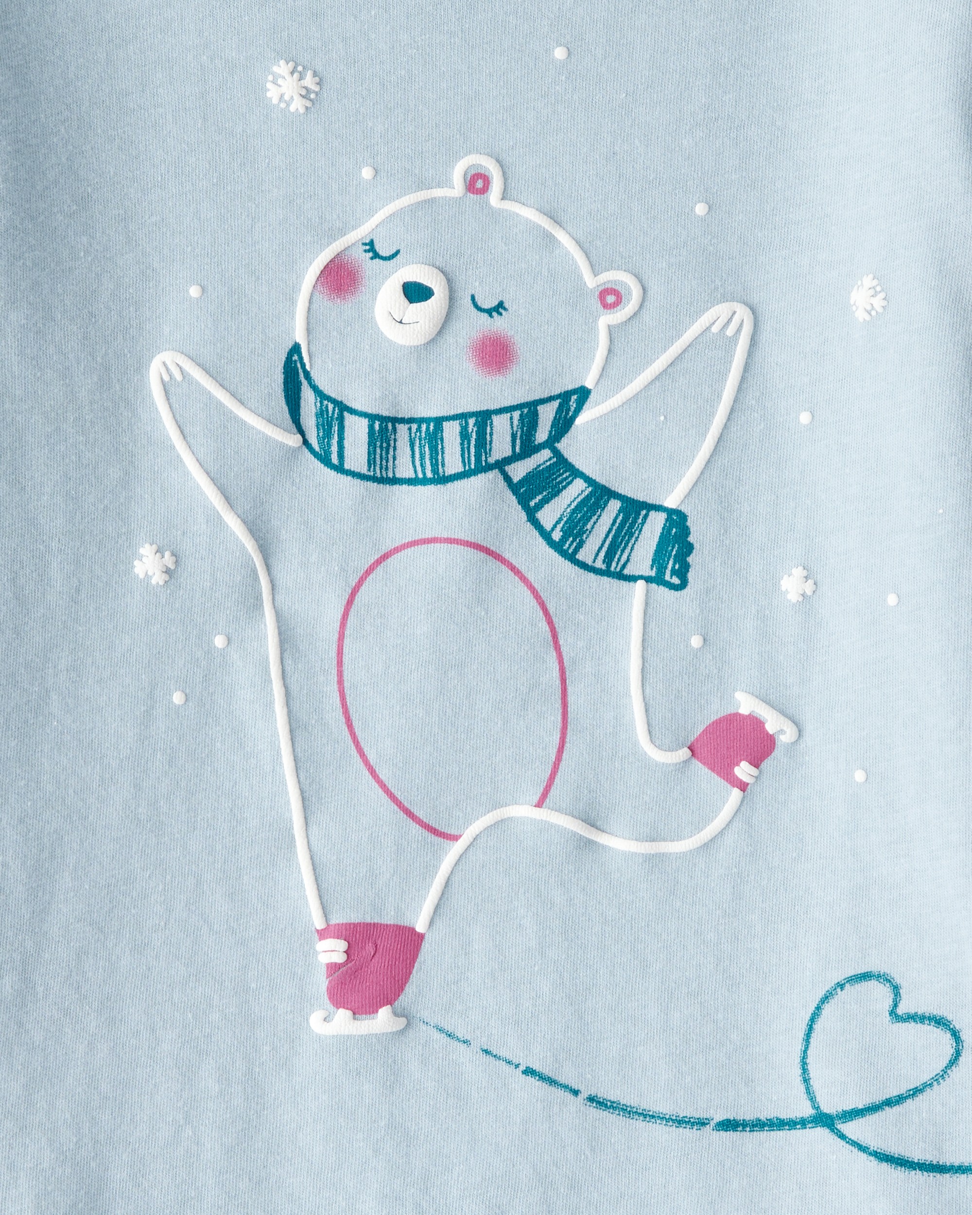 Toddler Girl Polar Bear Long-Sleeve Graphic Tee - Blue