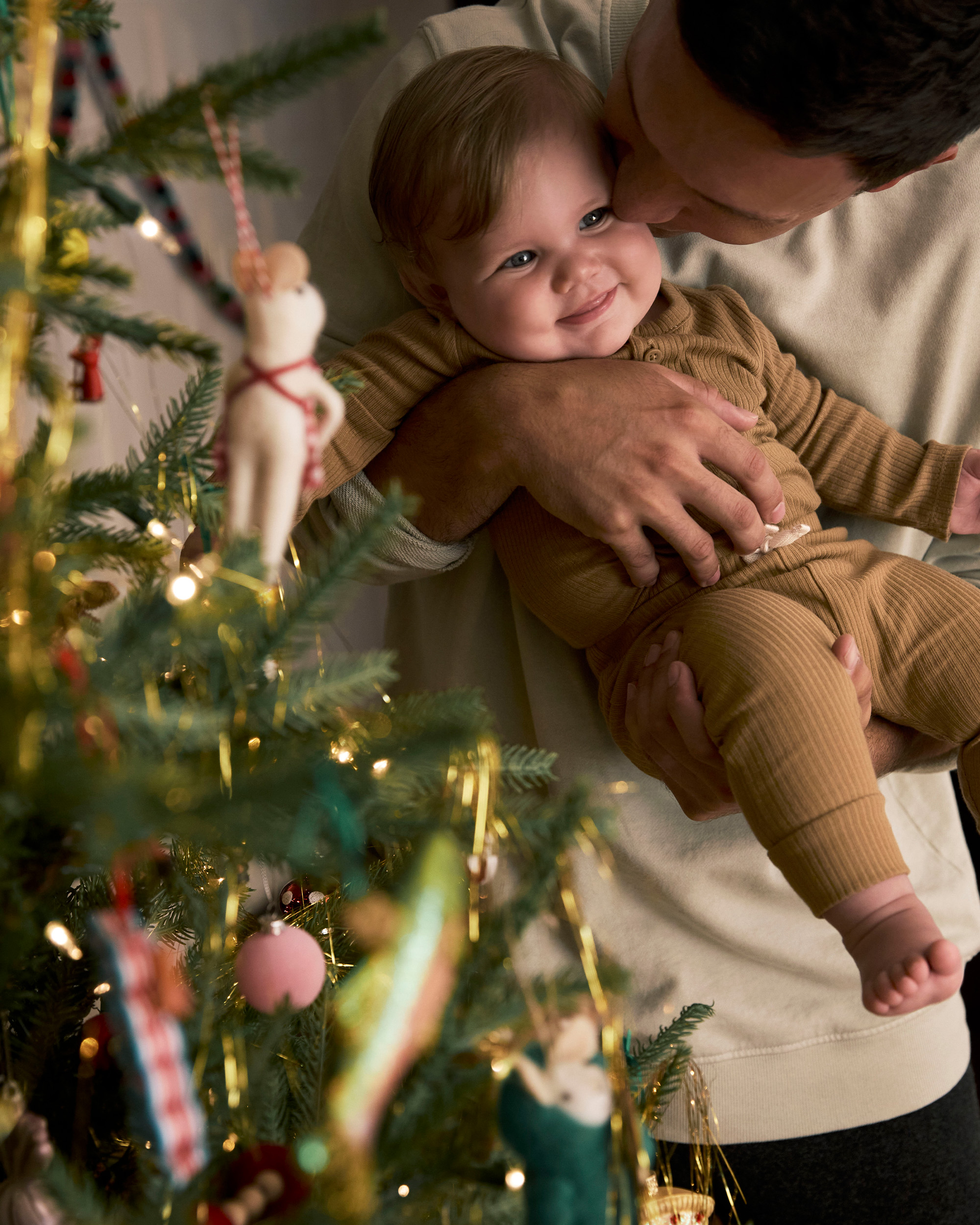 Baby Boy 3-Pack Elephant Print Long-Sleeve Multipack Bodysuits