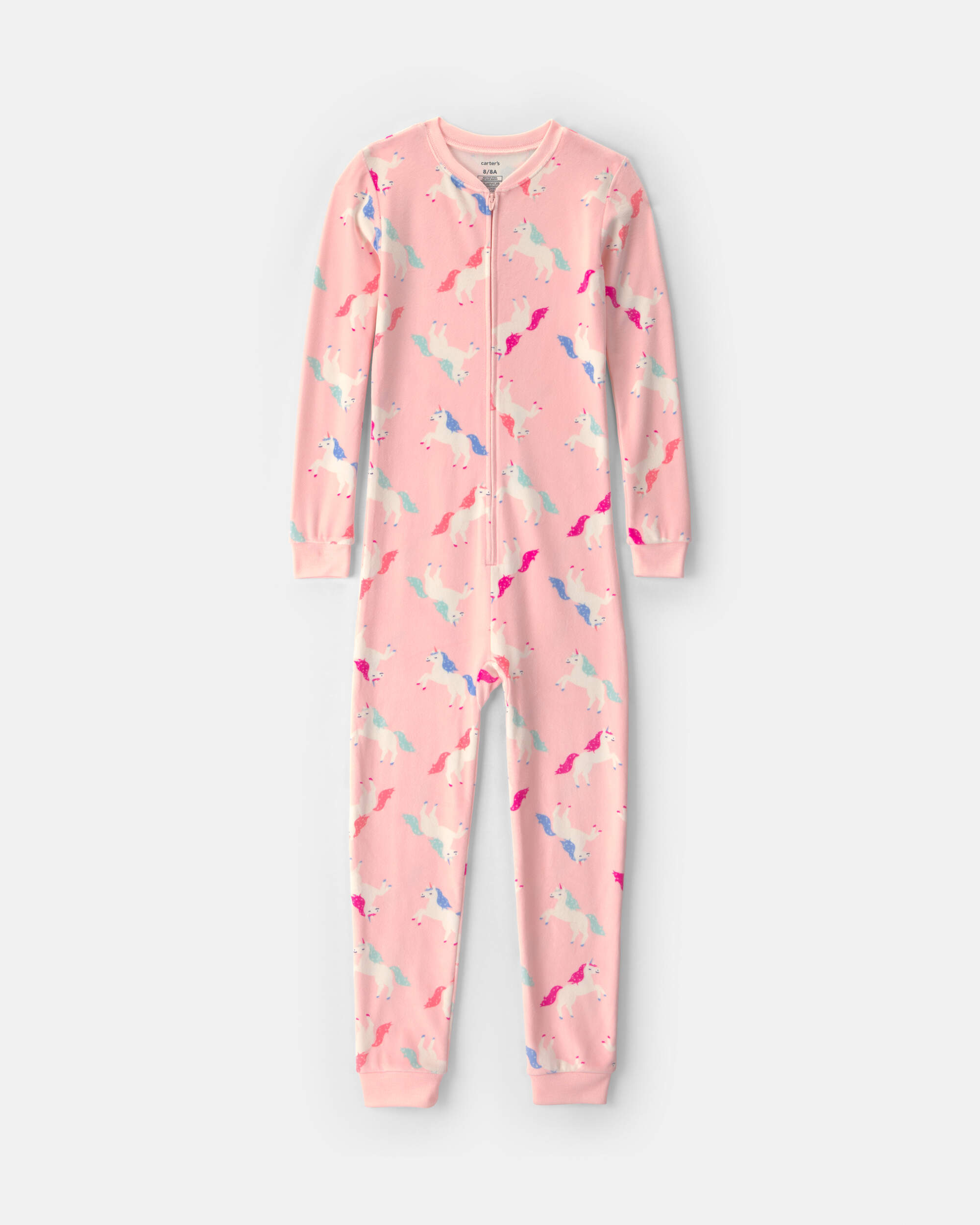 Girls 1-Piece Unicorn DreamPlush Snug Fit Pyjama - Pink