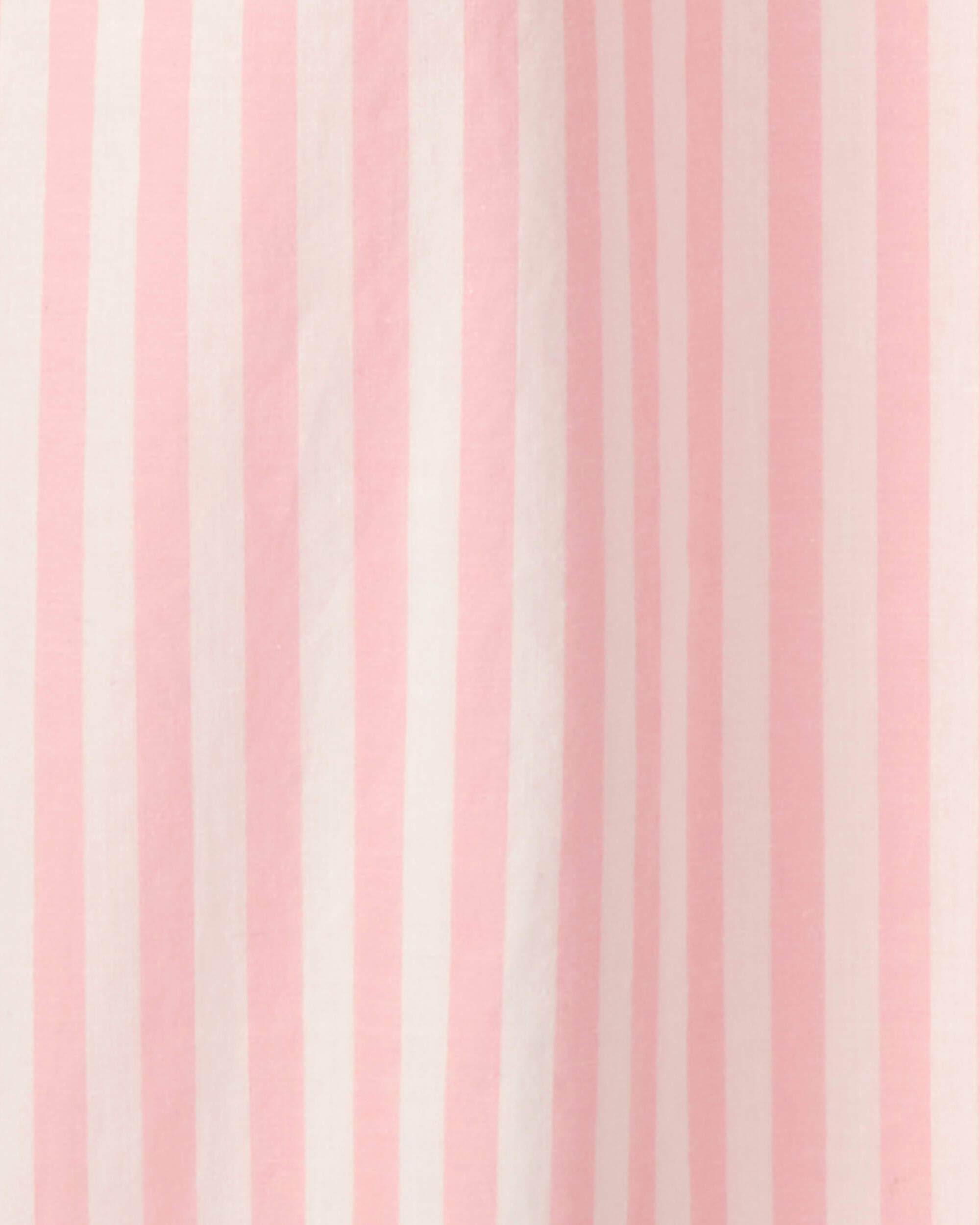 Girls Striped Jumpsuit - Pink/Ivory