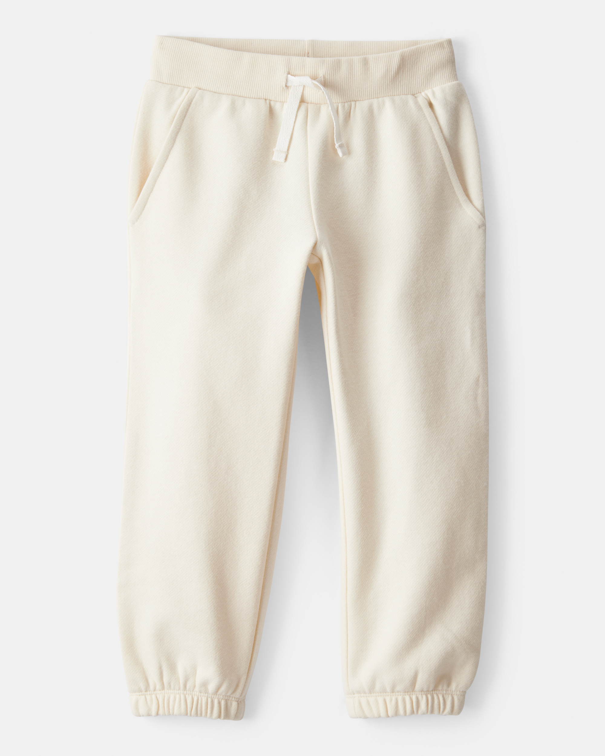 Toddler Girl DayDream Fleece Drawstring Joggers - White