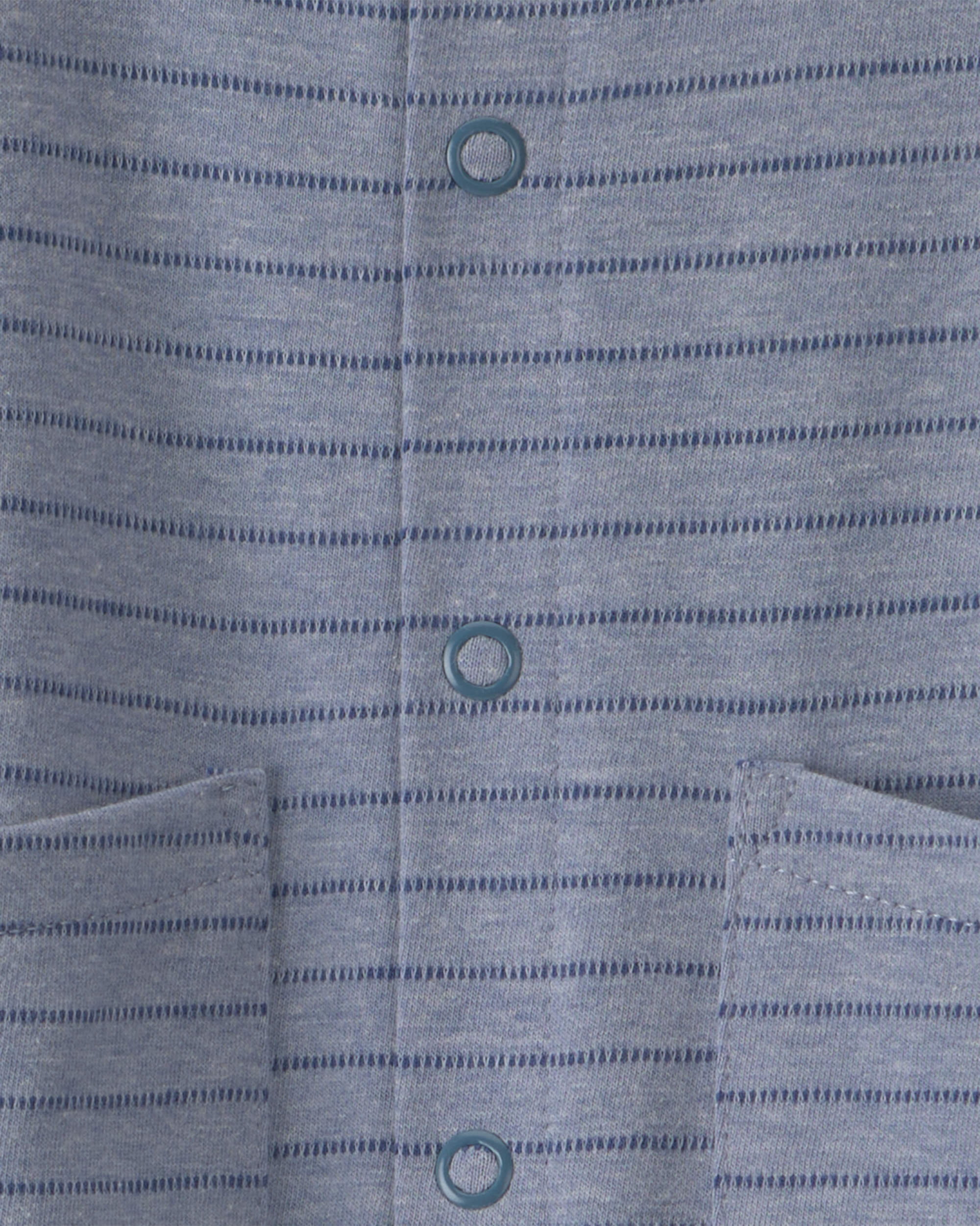 Baby Boy Striped Jumpsuit - Blue