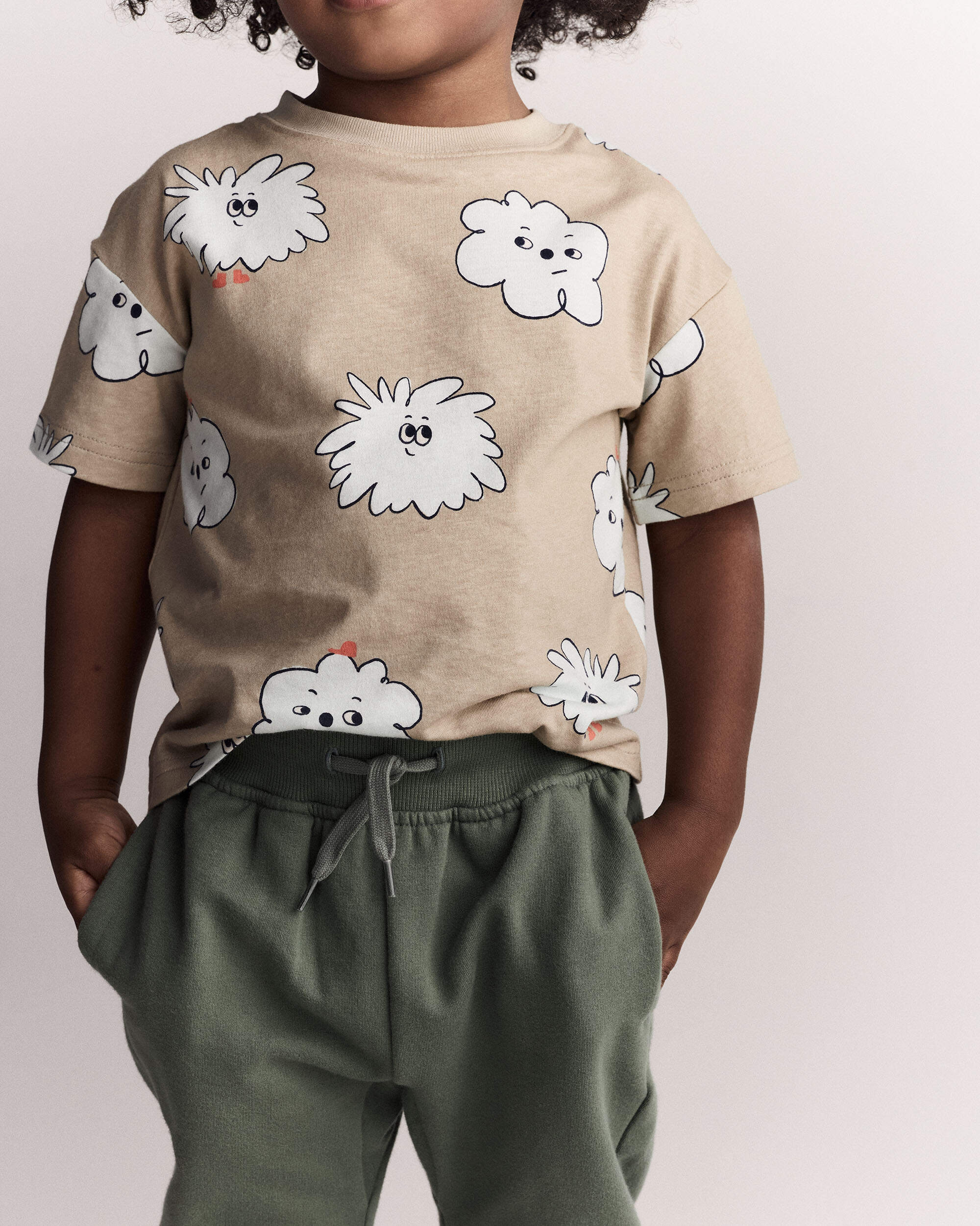 Toddler Squish Character Relaxed Graphic Tee - Khaki