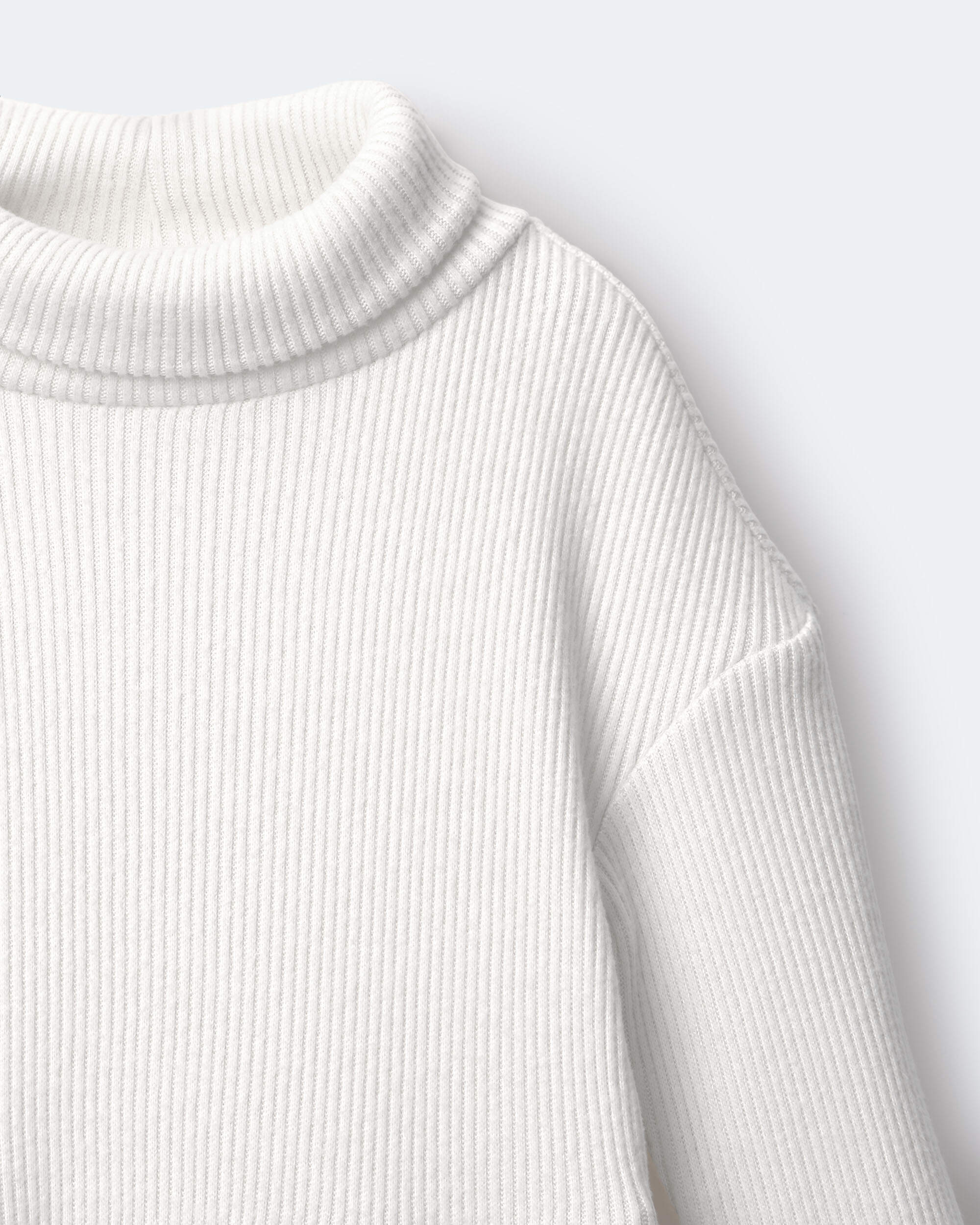 Toddler Girl Turtleneck Sweater Dress - Cream