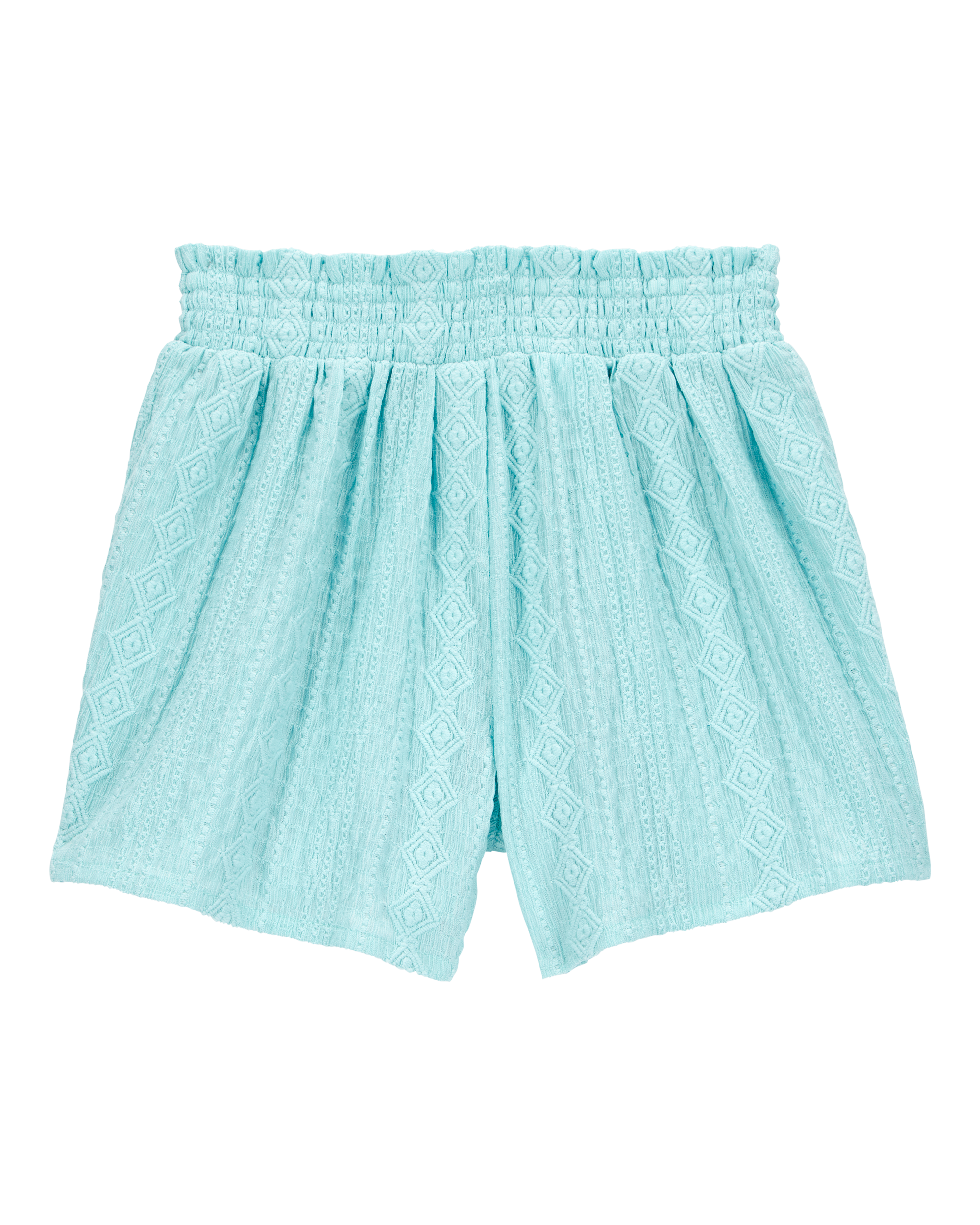 Kid Pull-On Smocked Shorts
