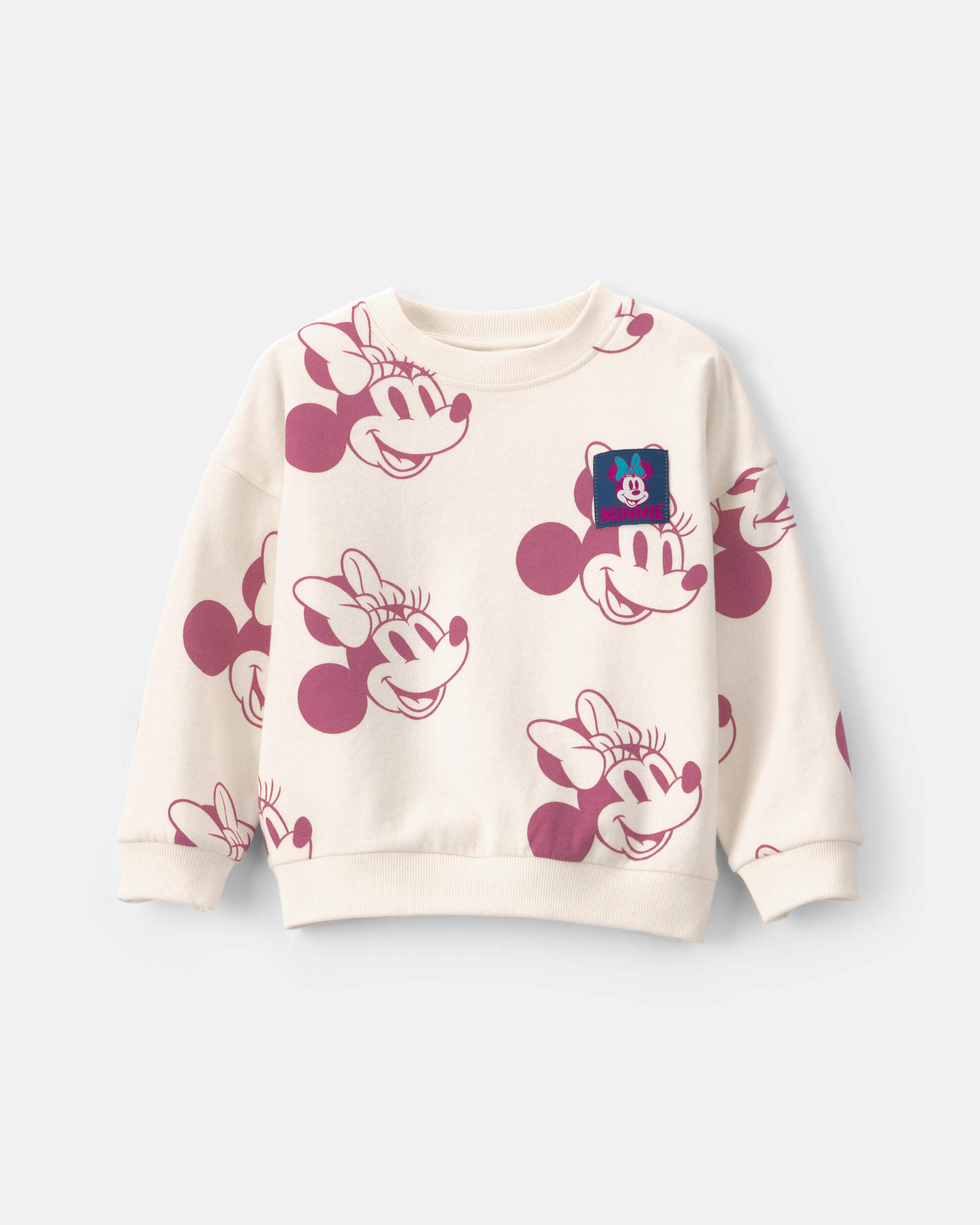 Disney© Minnie Mouse Fleece Pullover Sweatshirt - Cream