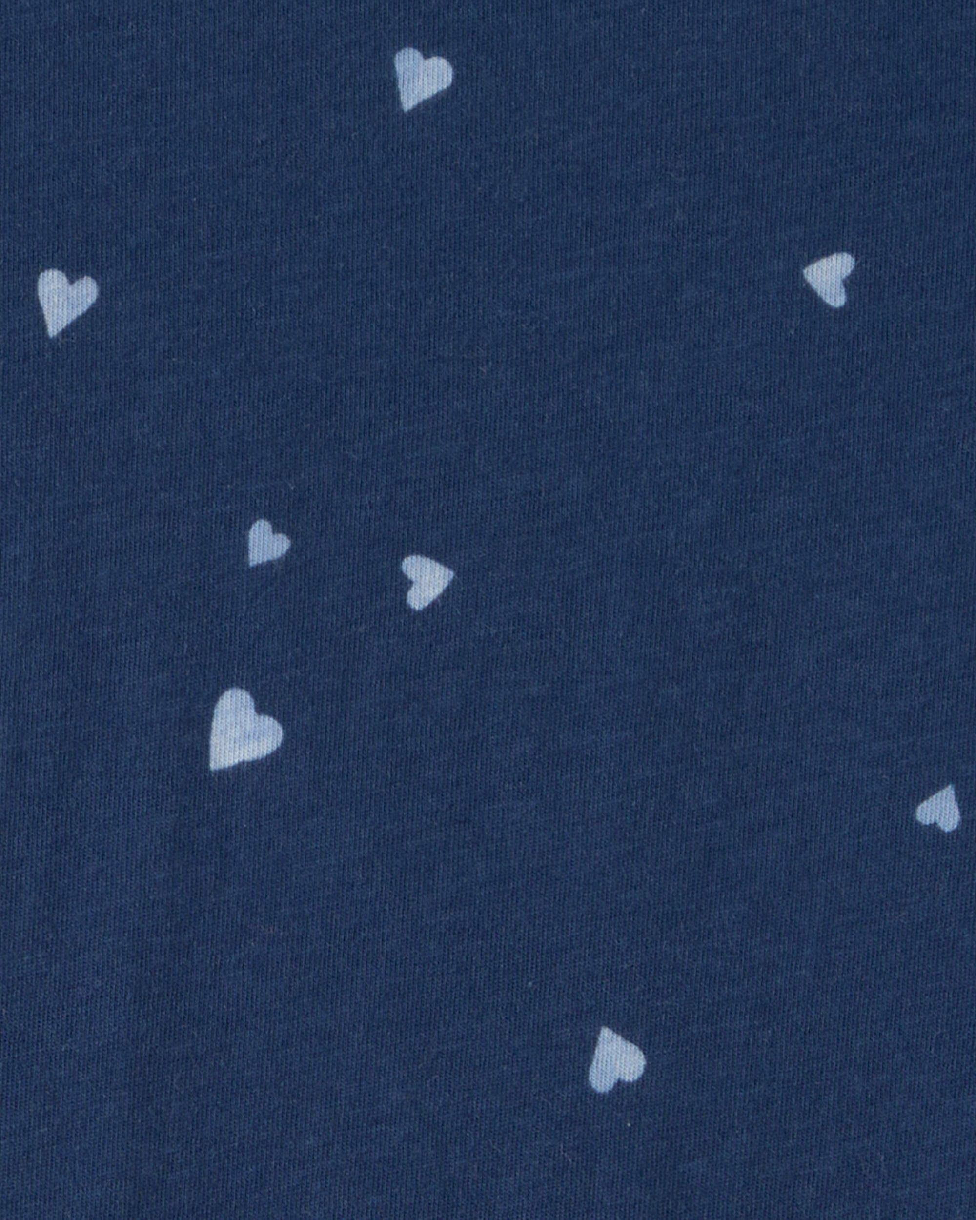 Girls Heart Short-Sleeve Dress - Blue