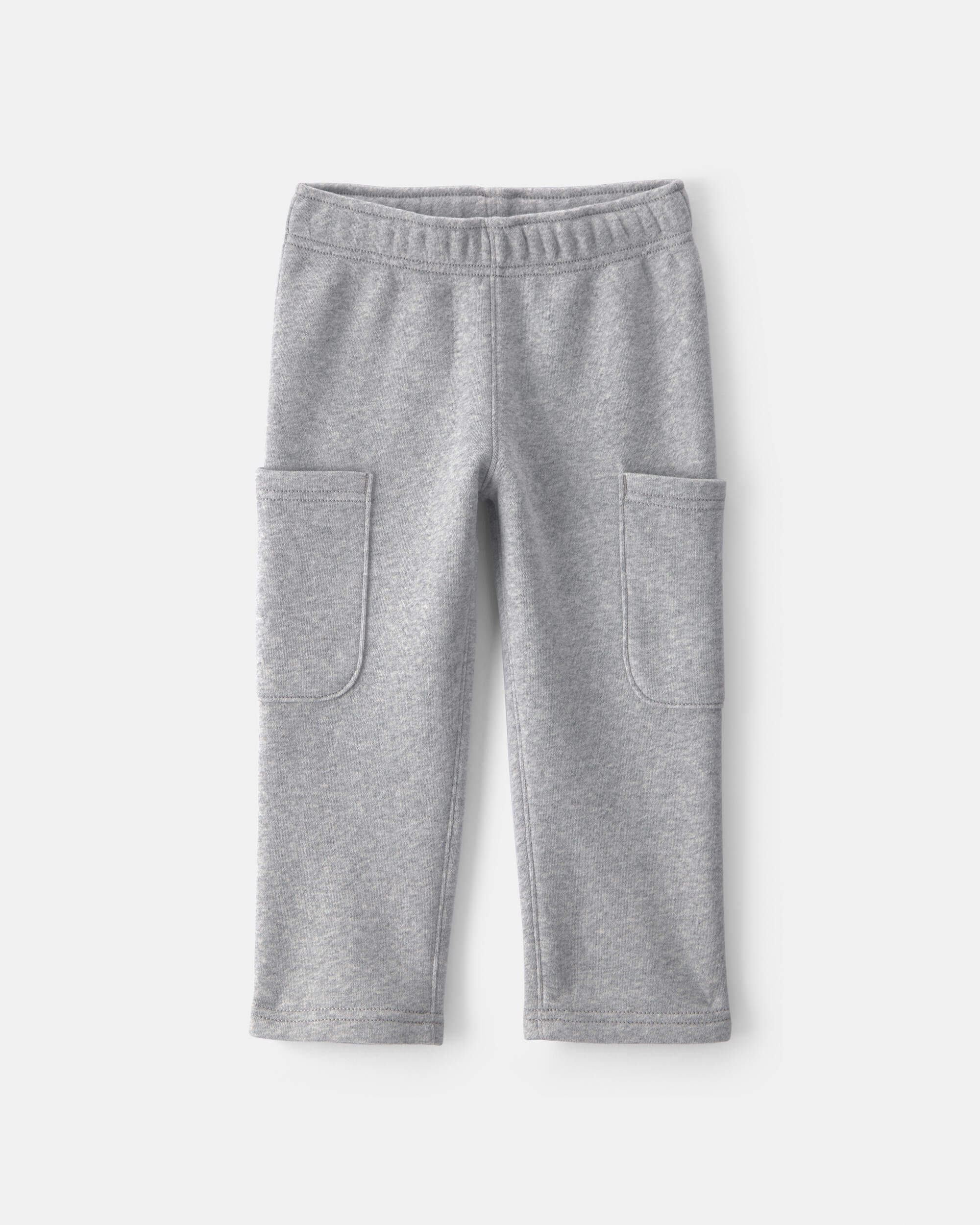 Baby Boy 2-Piece 'Little Champ' Football Fleece Long-Sleeve Top & Pant Set – Navy Blue/Grey