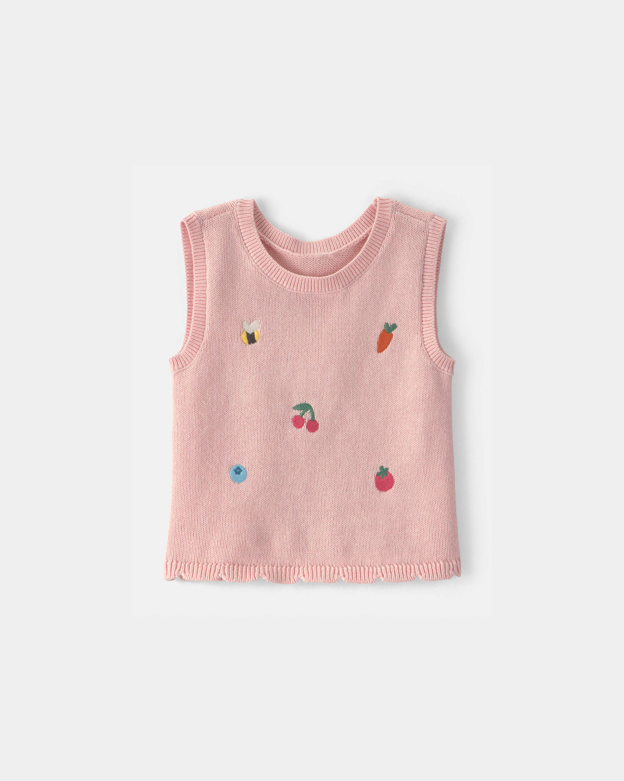 Baby Girl Summer Icon Tank Top - Pink