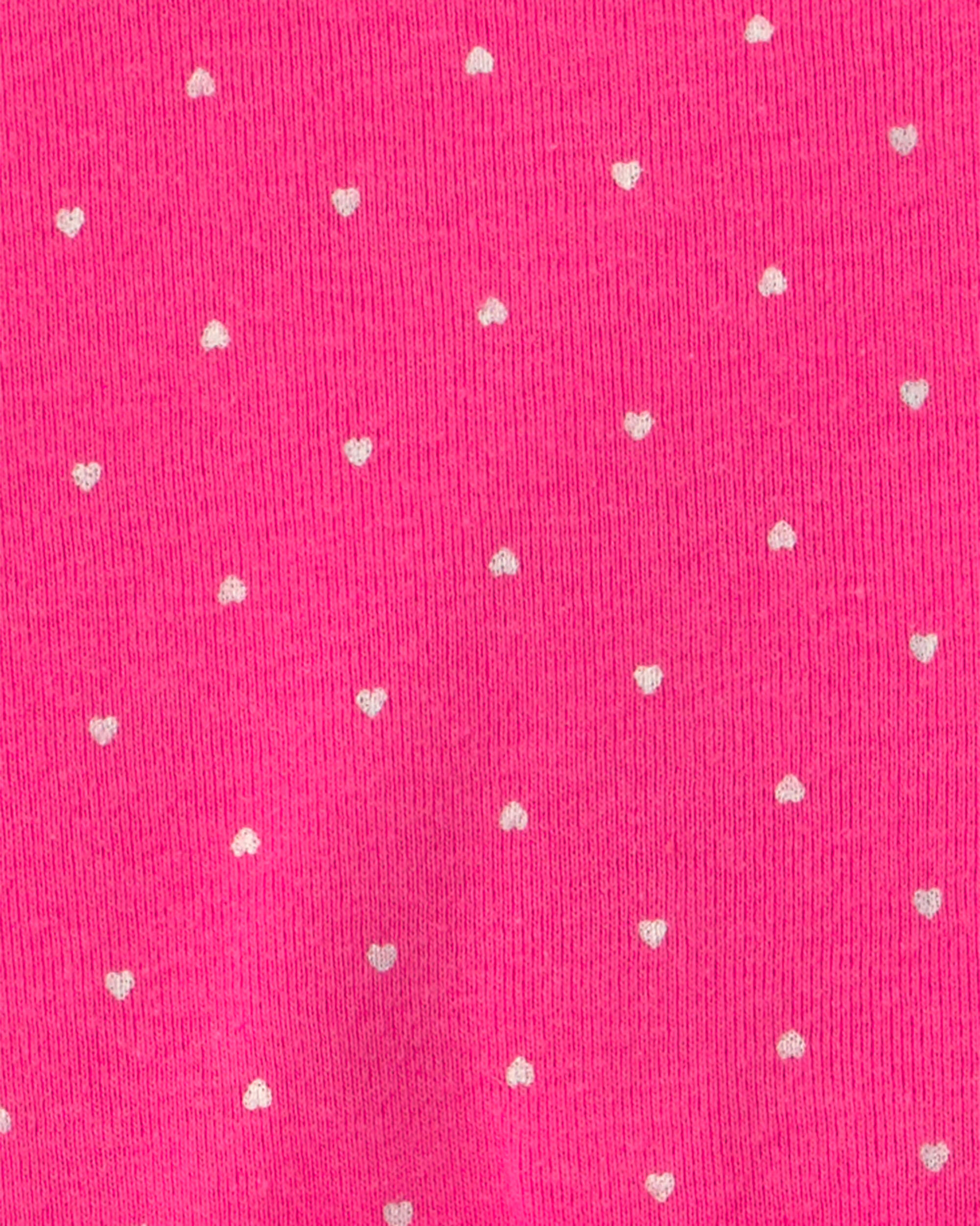 Baby Girl 3-Piece Heart Bodysuit & Pant Set - Pink/Ivory