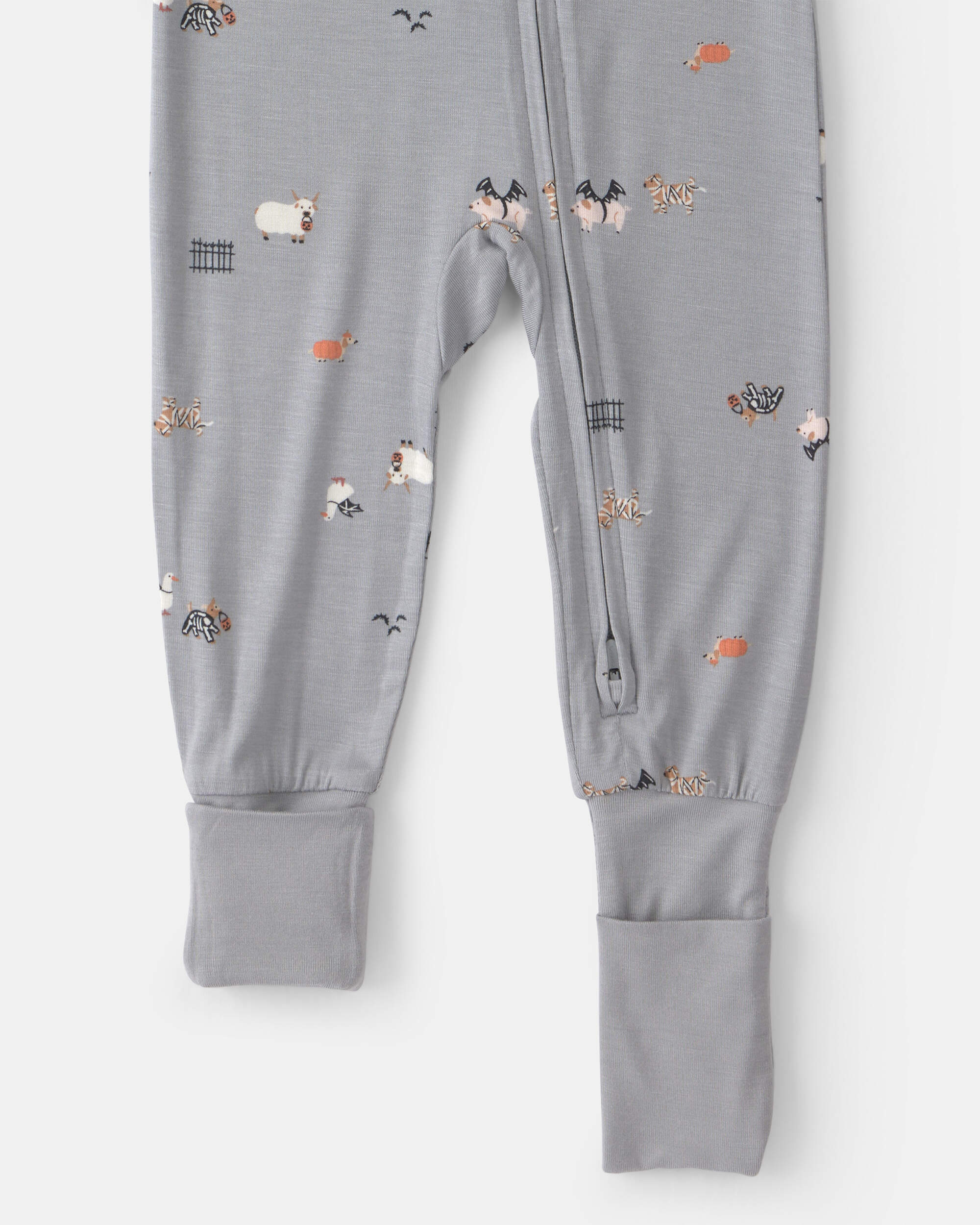 Baby 1-Piece Halloween PurelySoft™ Snug Fit Pyjama - Grey