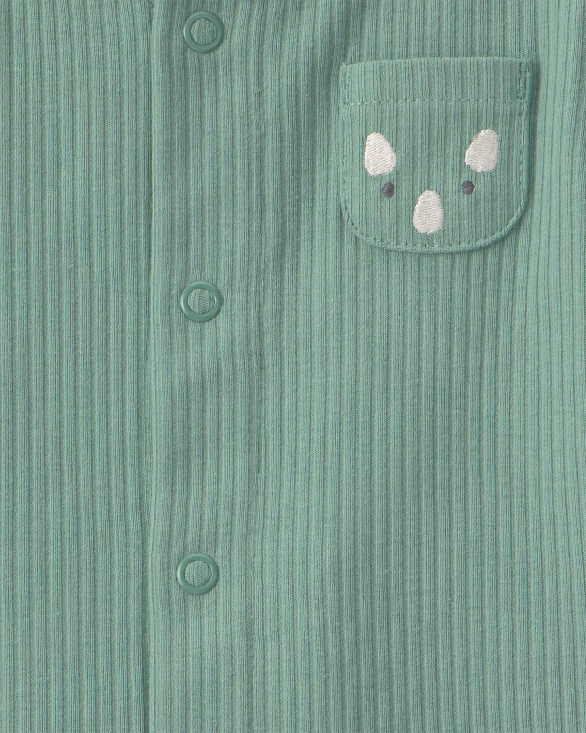 Baby Boy 3-Piece Dinosaur Long-Sleeve Layering Set - Green