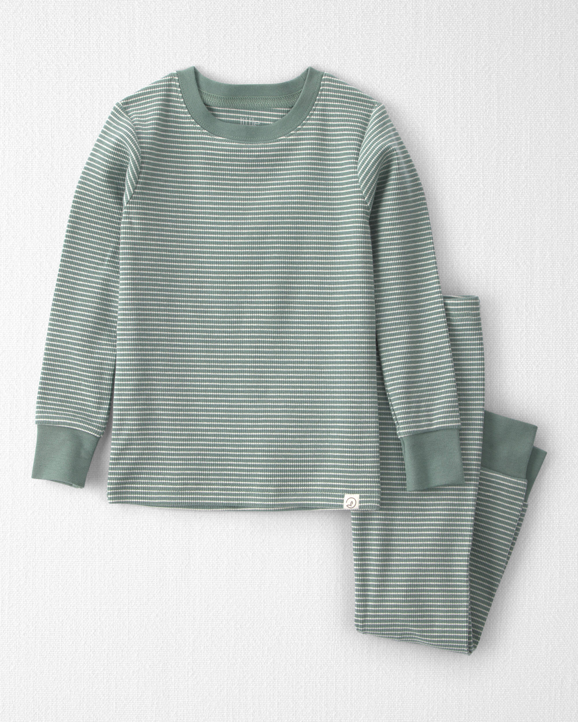 Toddler 2-Piece Organic Cotton Ribbed Pyjamas