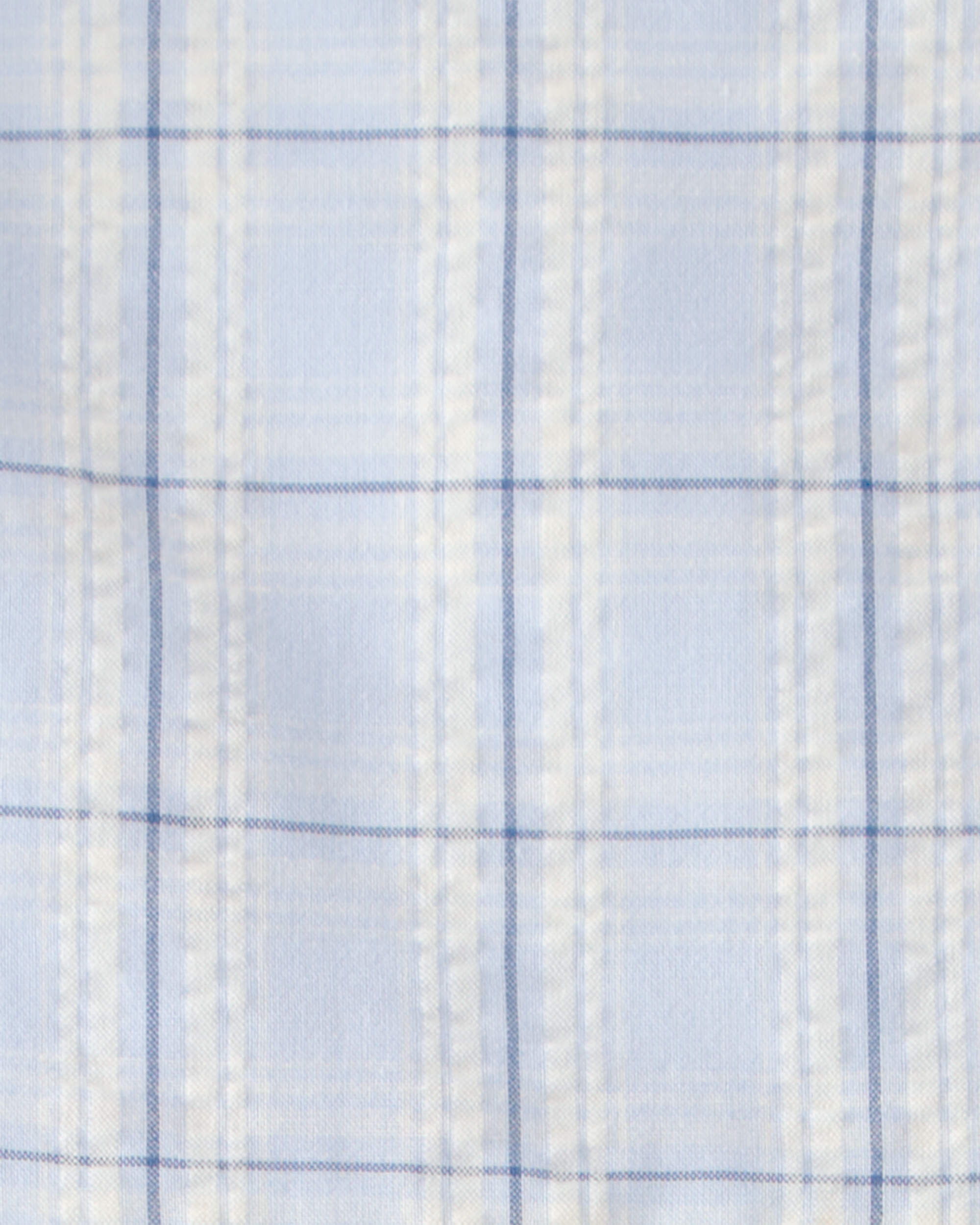 Toddler Girl Ruffle-Sleeve Plaid Dress - Blue