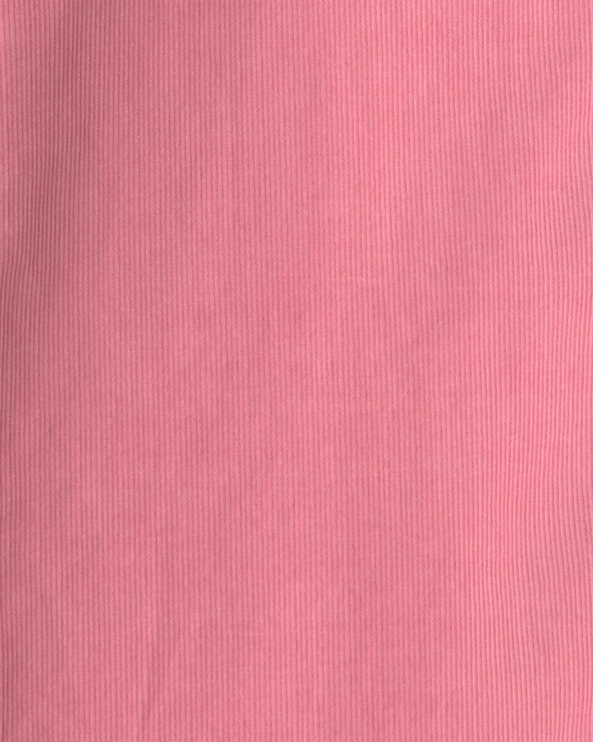 Girls 2-Piece Corduroy Long-Sleeve Jacket & Dress Set - Pink