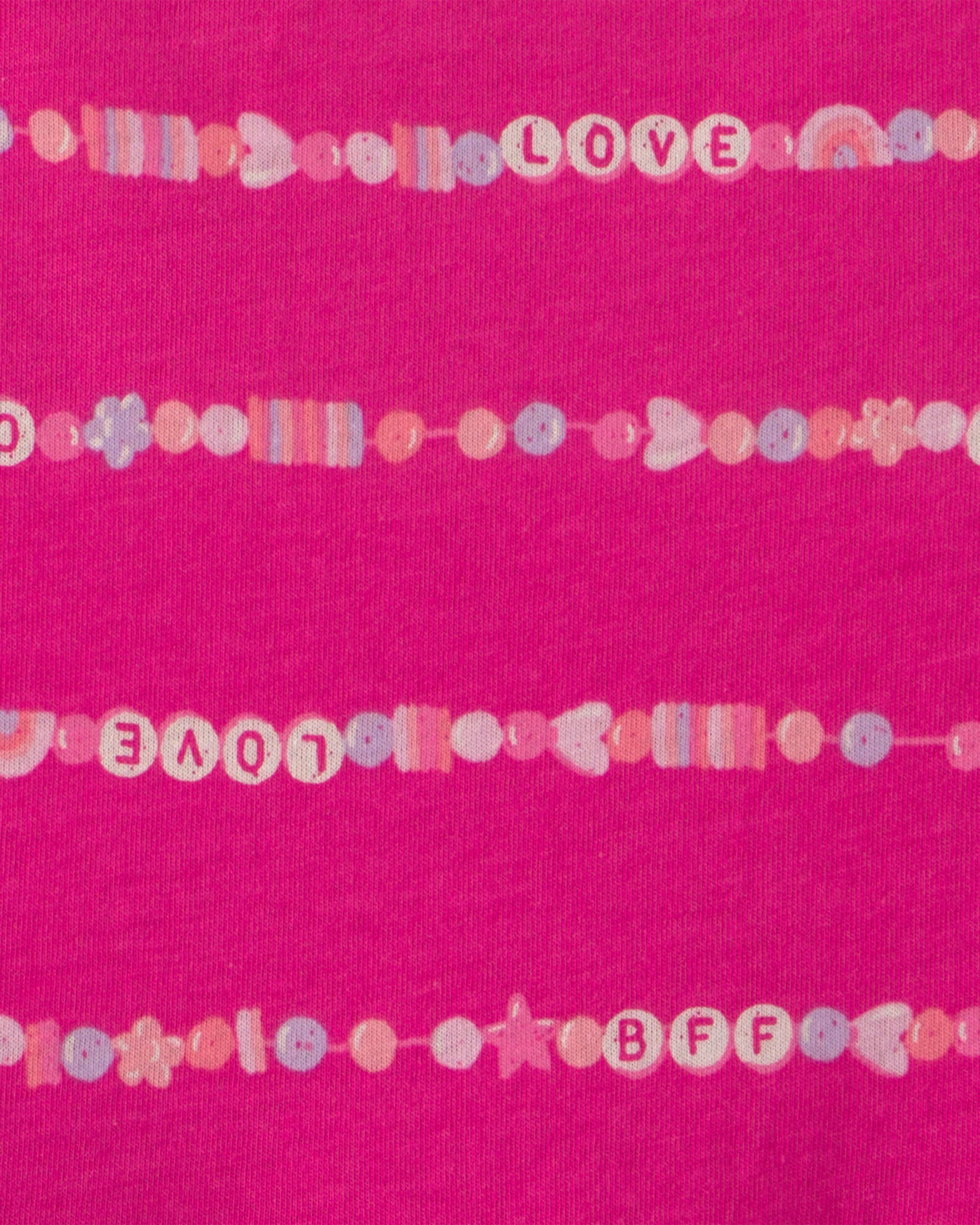 Girls Friendship Bracelet Romper - Pink