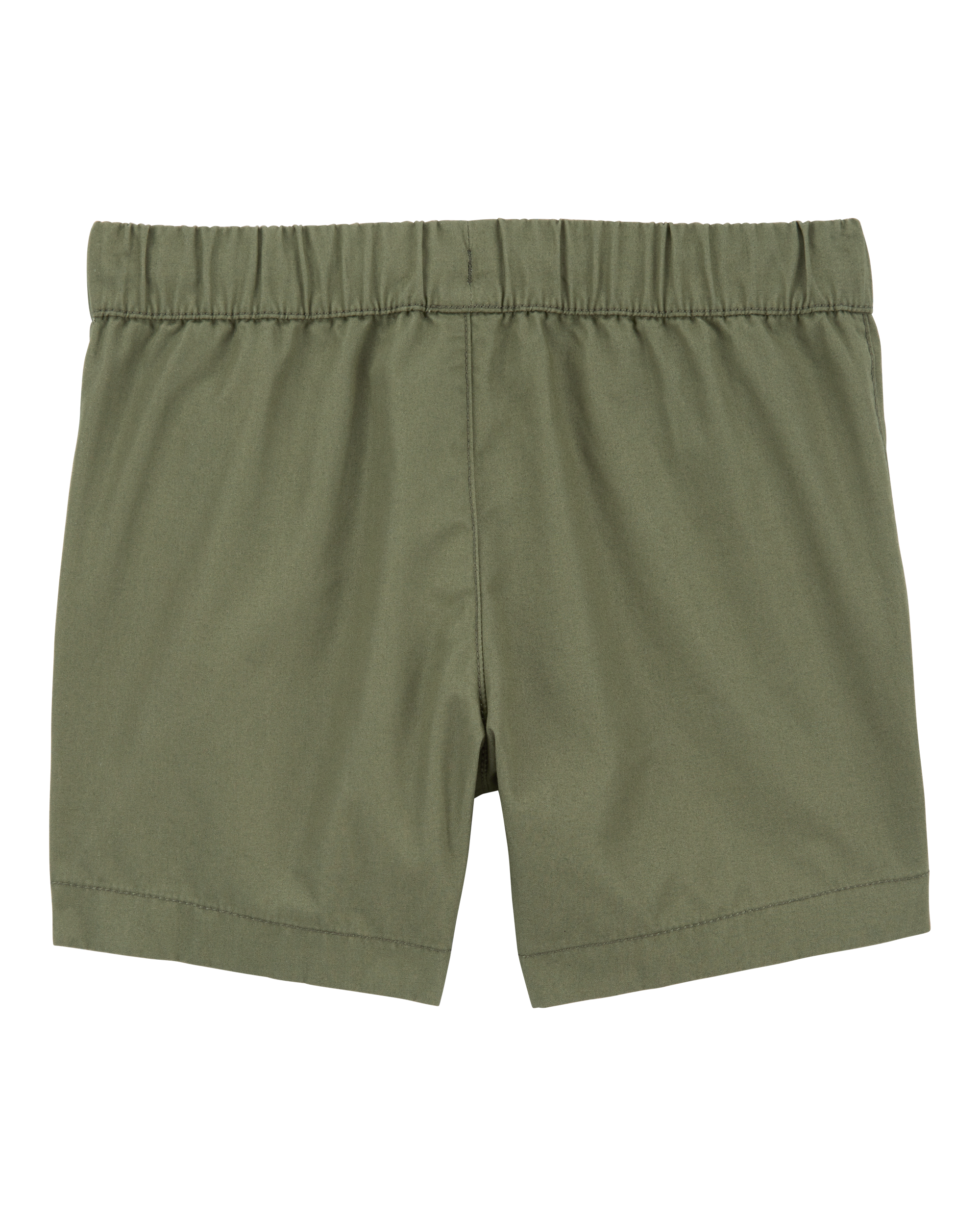Toddler Pull-On Poplin Shorts - Olive