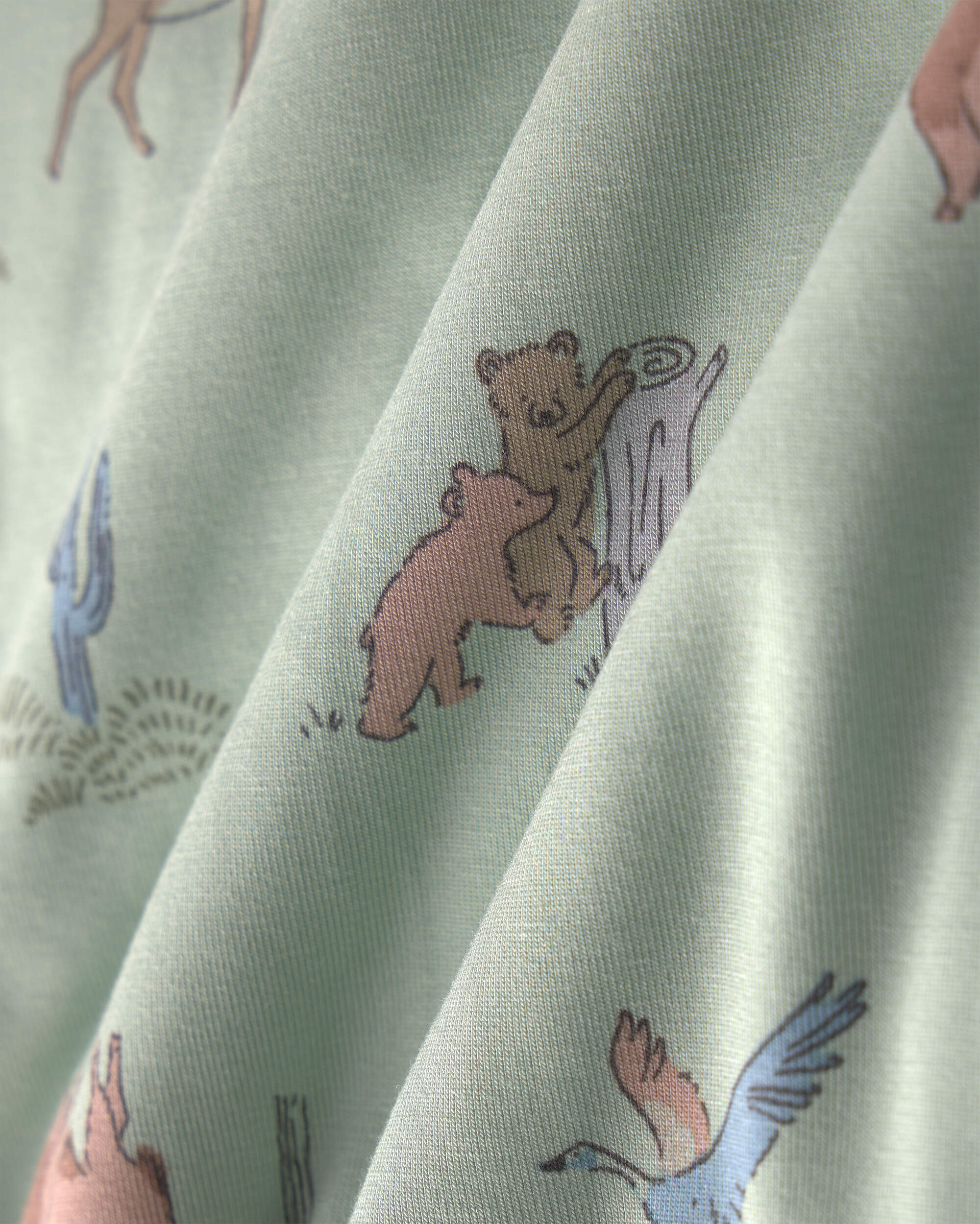 Toddler Boy 2-Piece Desert PurelySoft™ Snug Fit Pyjama Set - Green