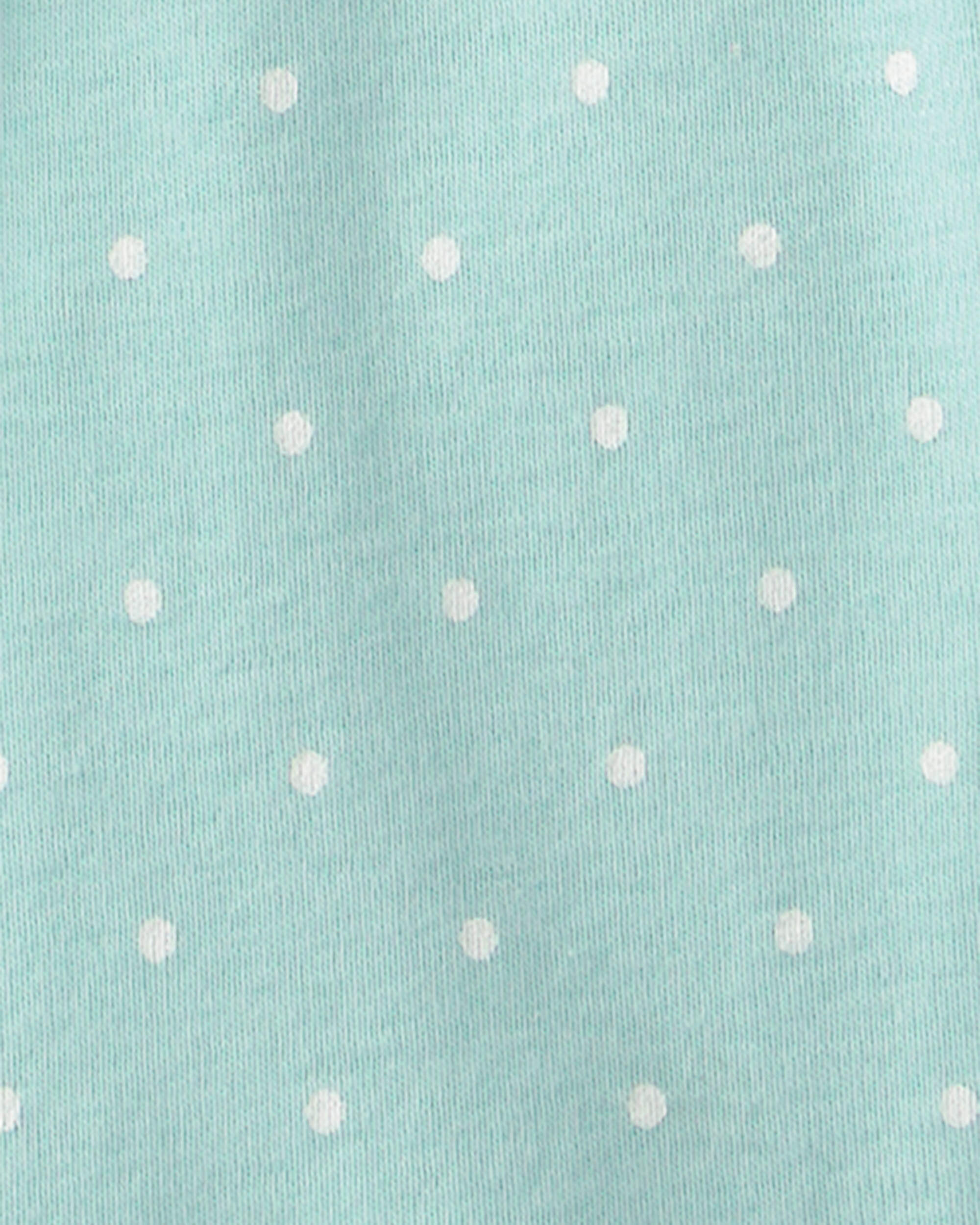 Baby Girl Fairy Tale Dragon 100% Cotton Short-Sleeve Snug Fit 4-Piece pyjama Set - Blue/Ivory