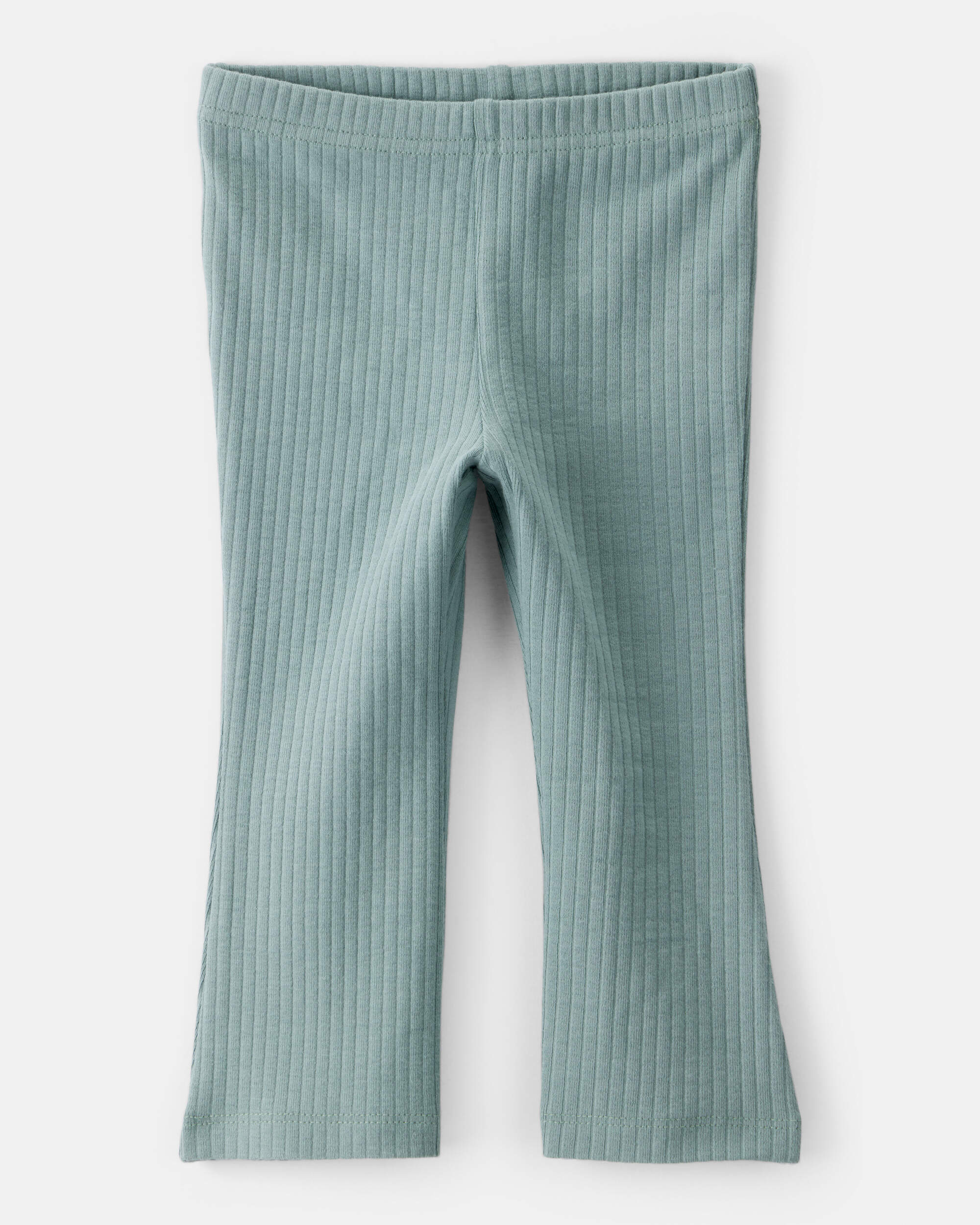 Baby Girl Cotton Flare Active Pants - Green