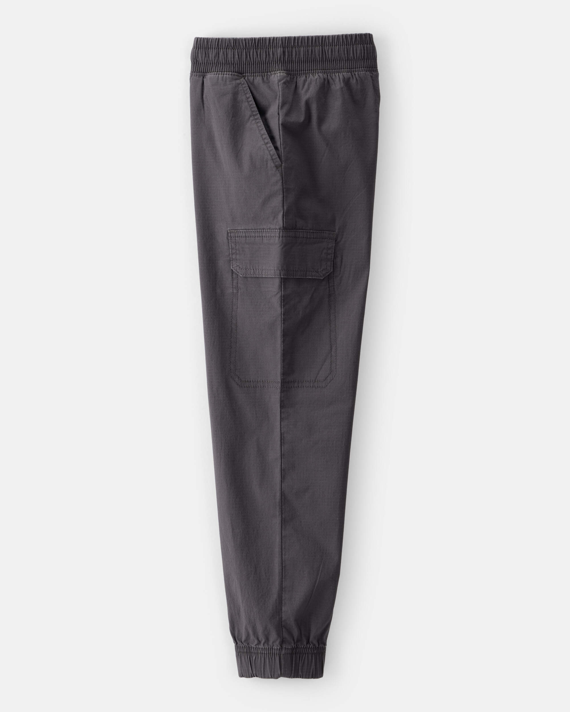 Boys Cotton Fashion Cargo Pants - Dark Grey