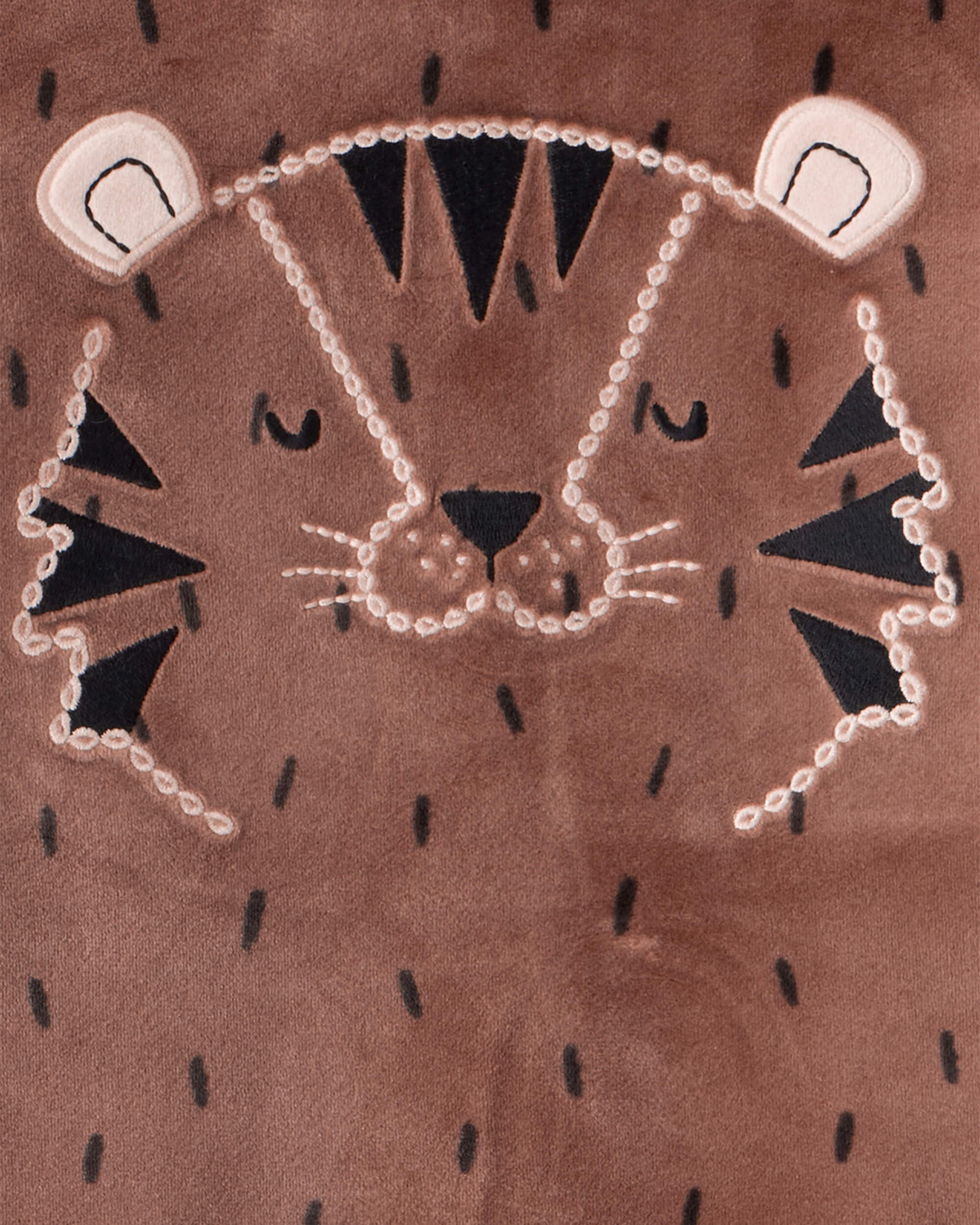 Toddler Boy Tiger Print DreamPlush Long-Sleeve Snug Fit 2-Piece pyjamas - Brown