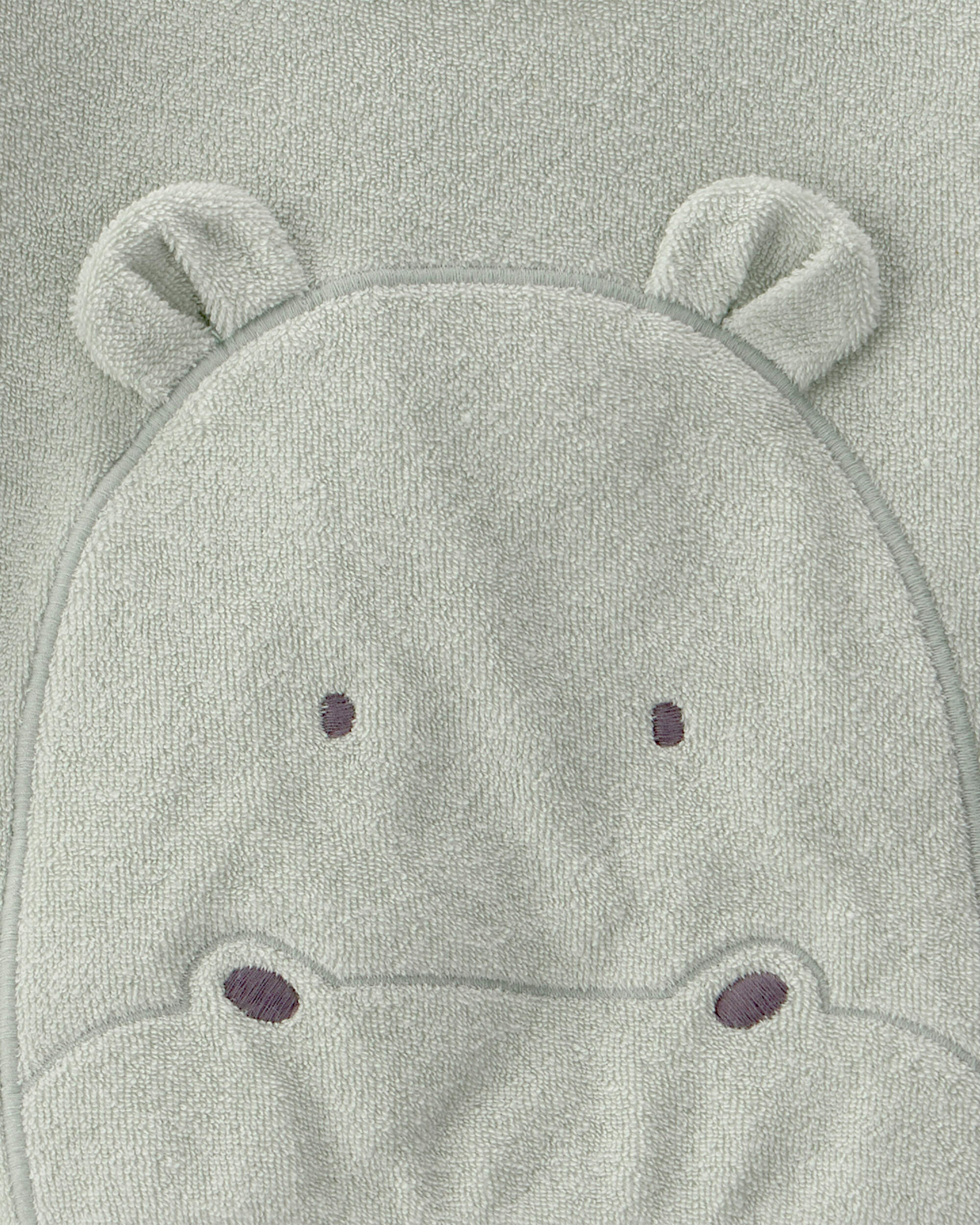 Baby Hippo Terry Pullover Sweatshirt - Green