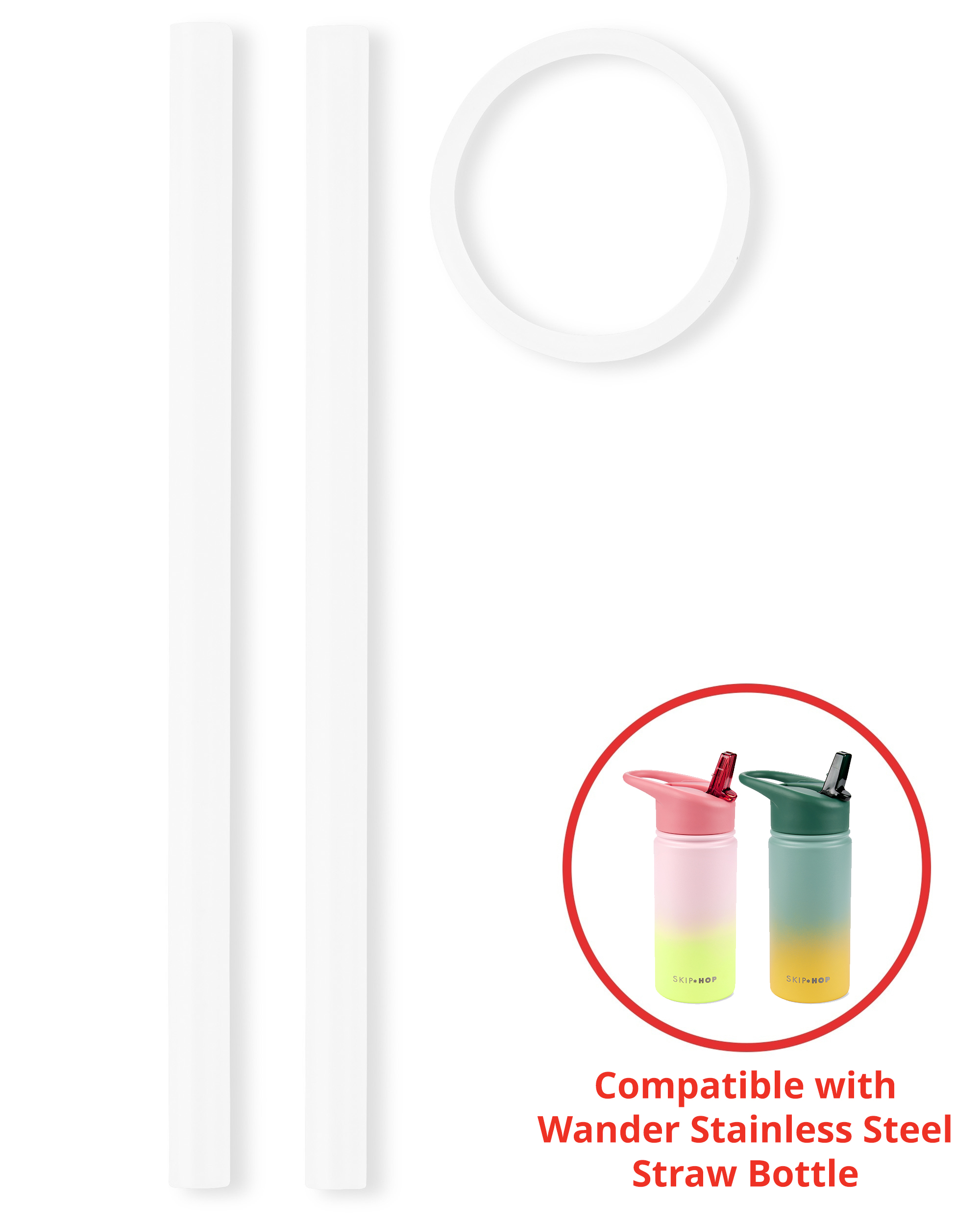 Wander Straw Bottle Extra Straws - 2-Pack
