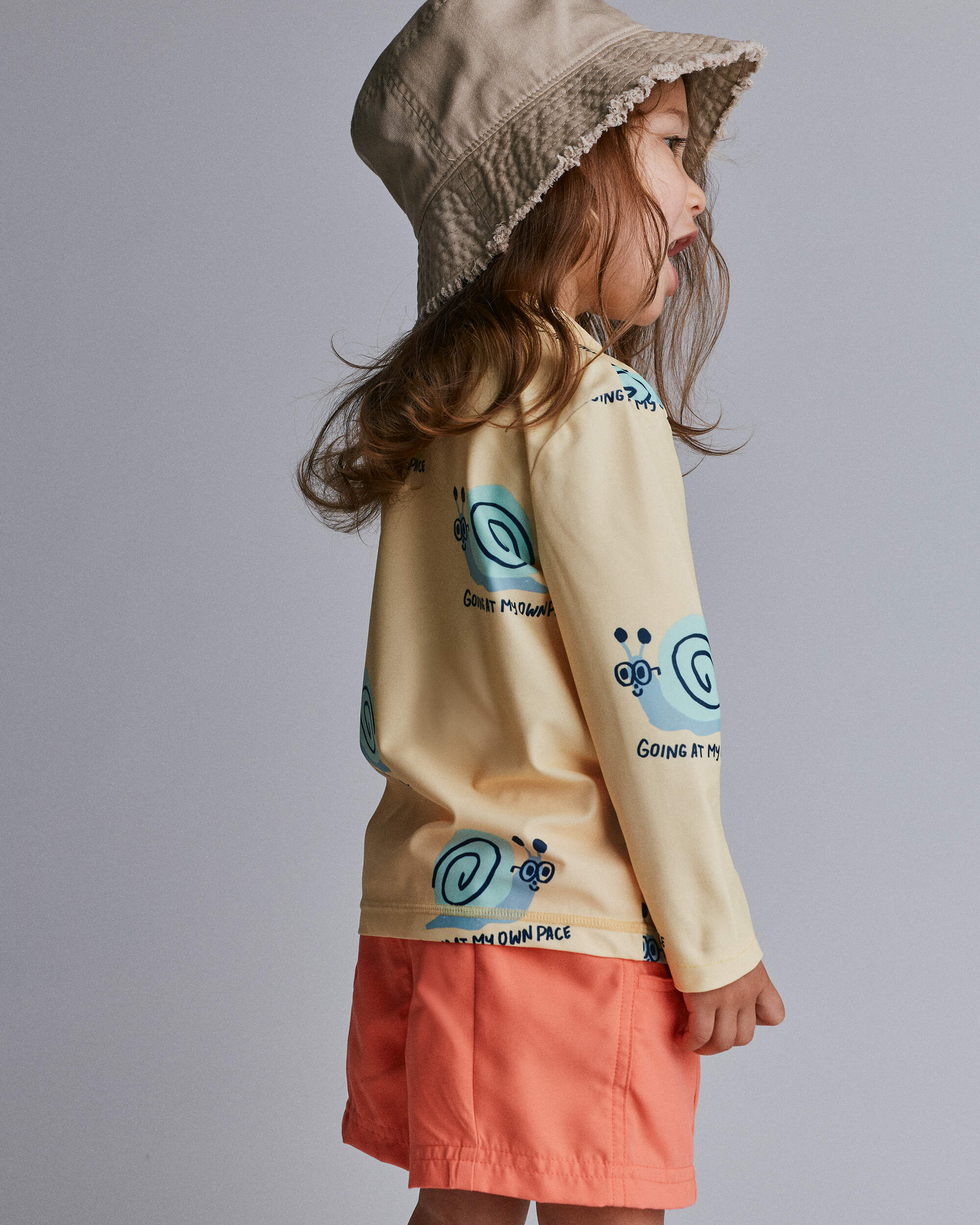 Toddler Boy Swim Trunks - Orange