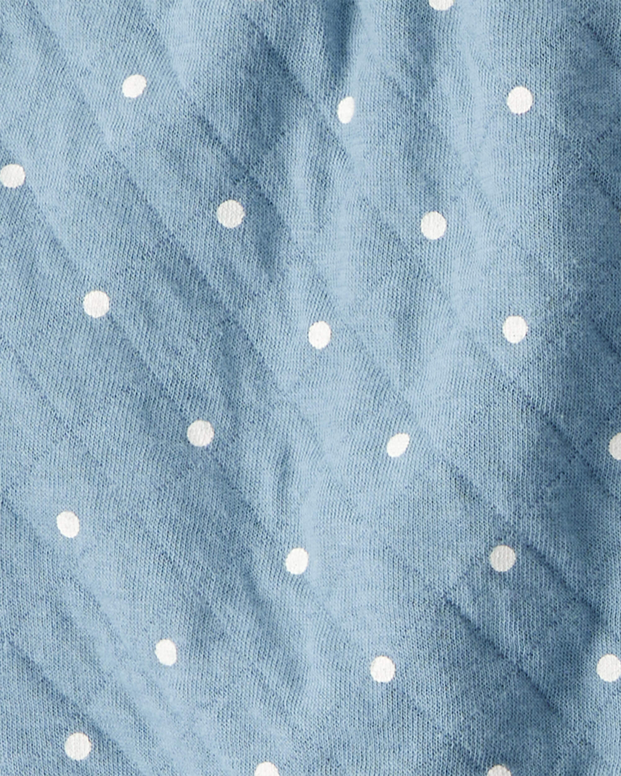 Baby 3-Piece Polka Dot Quilted Little Vest Set