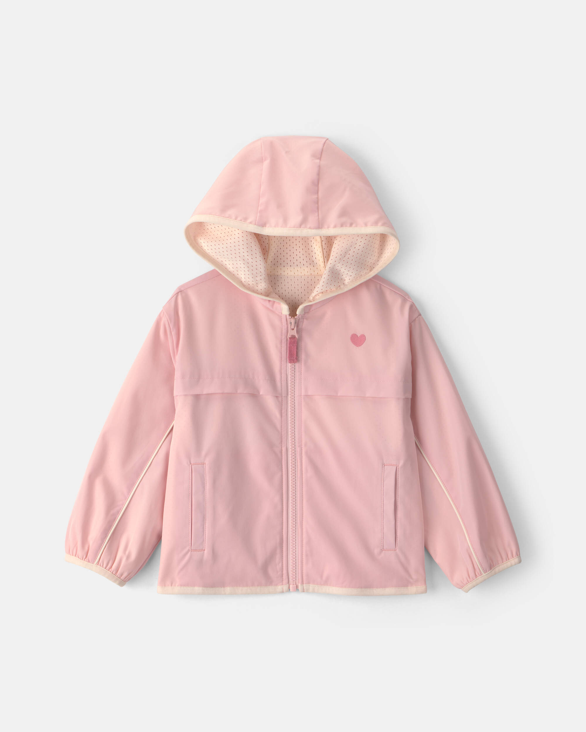 Toddler Girl Heart Jacket - Pink