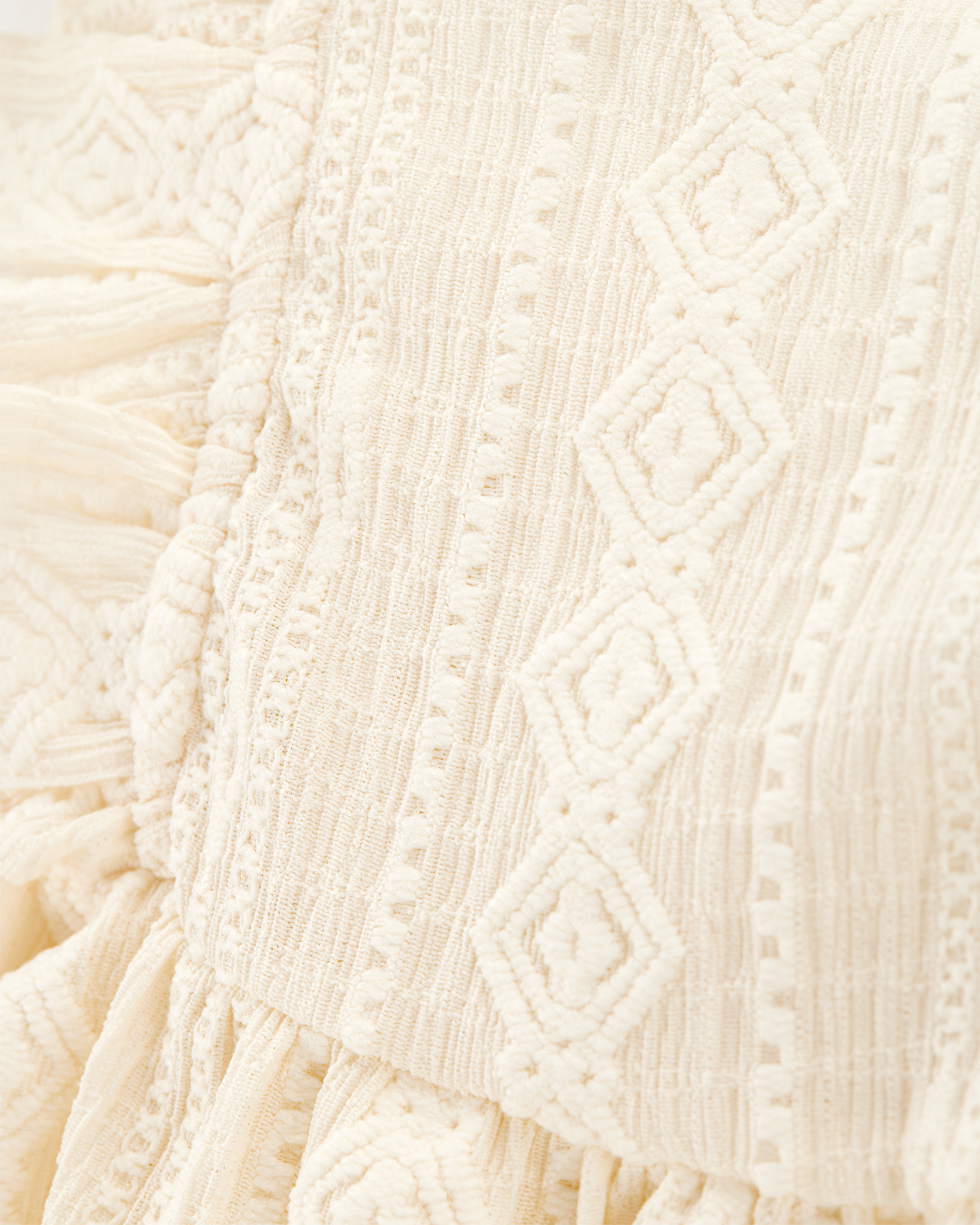 Toddler Crochet Flutter-Sleeve Dress