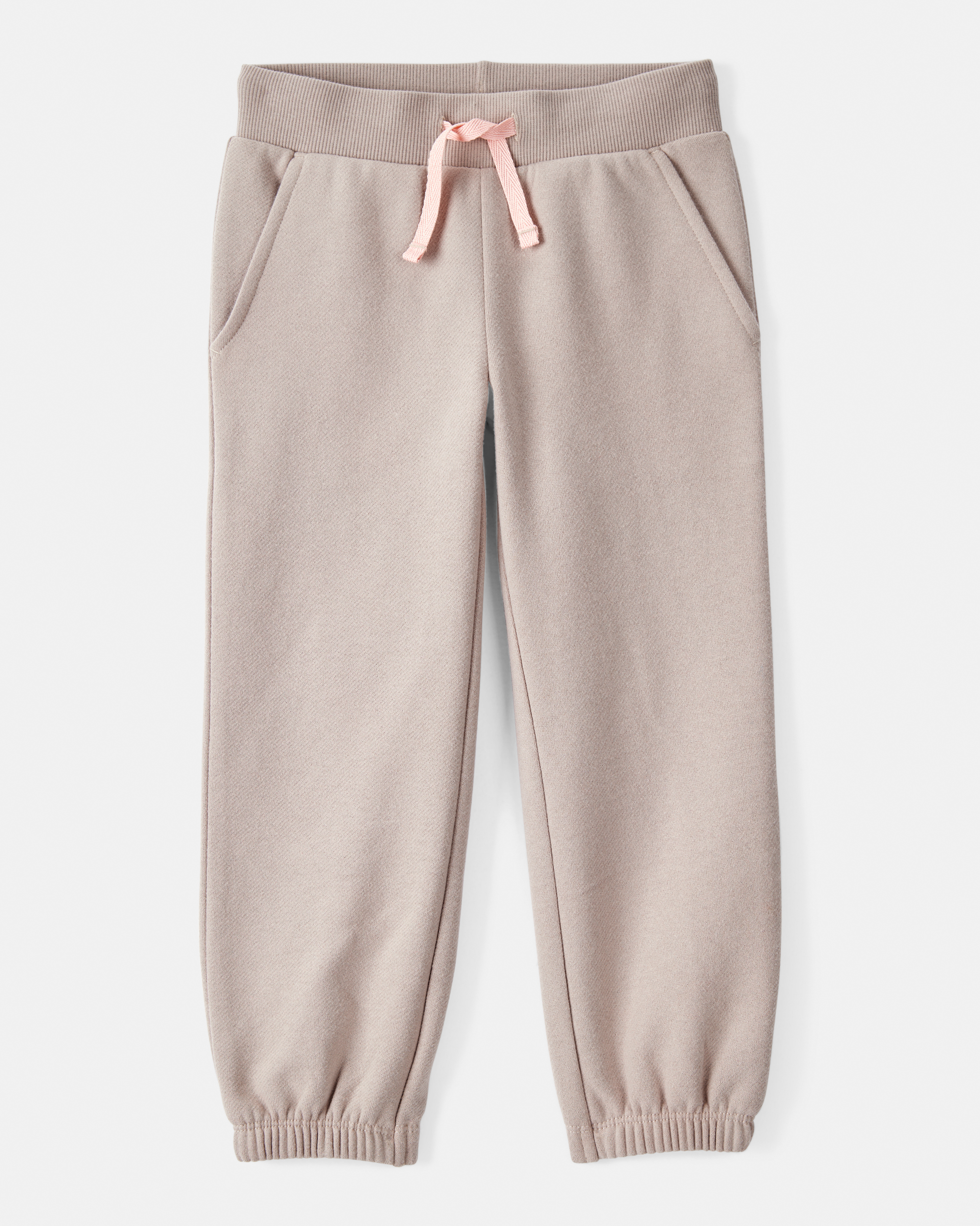 Toddler Girl Cotton Joggers - Brown