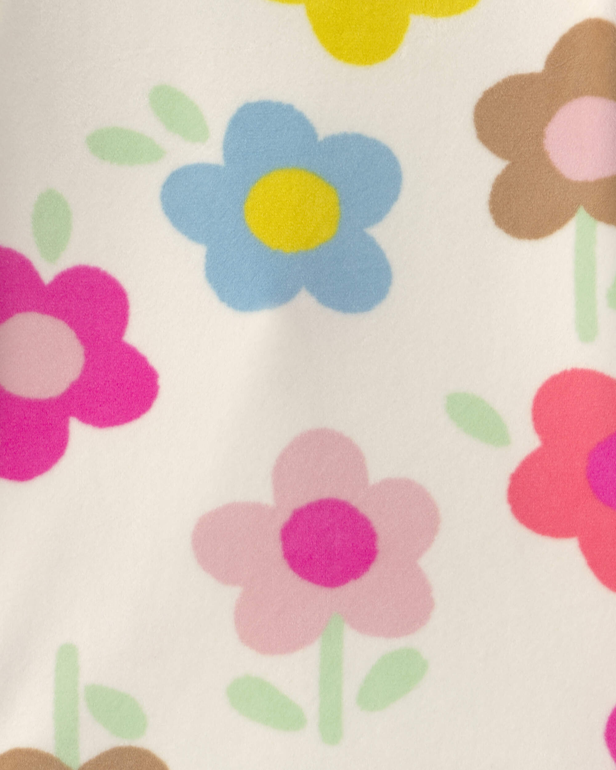 Toddler Girl 2-Piece Floral DreamPlush Snug Fit Pyjama Set