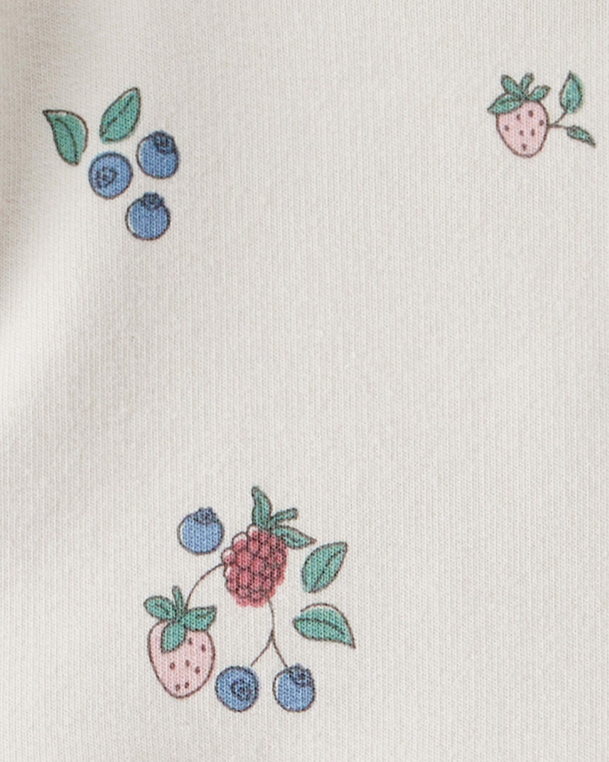 Baby Girl Organic Cotton French Terry Dress Berry Blossom Print